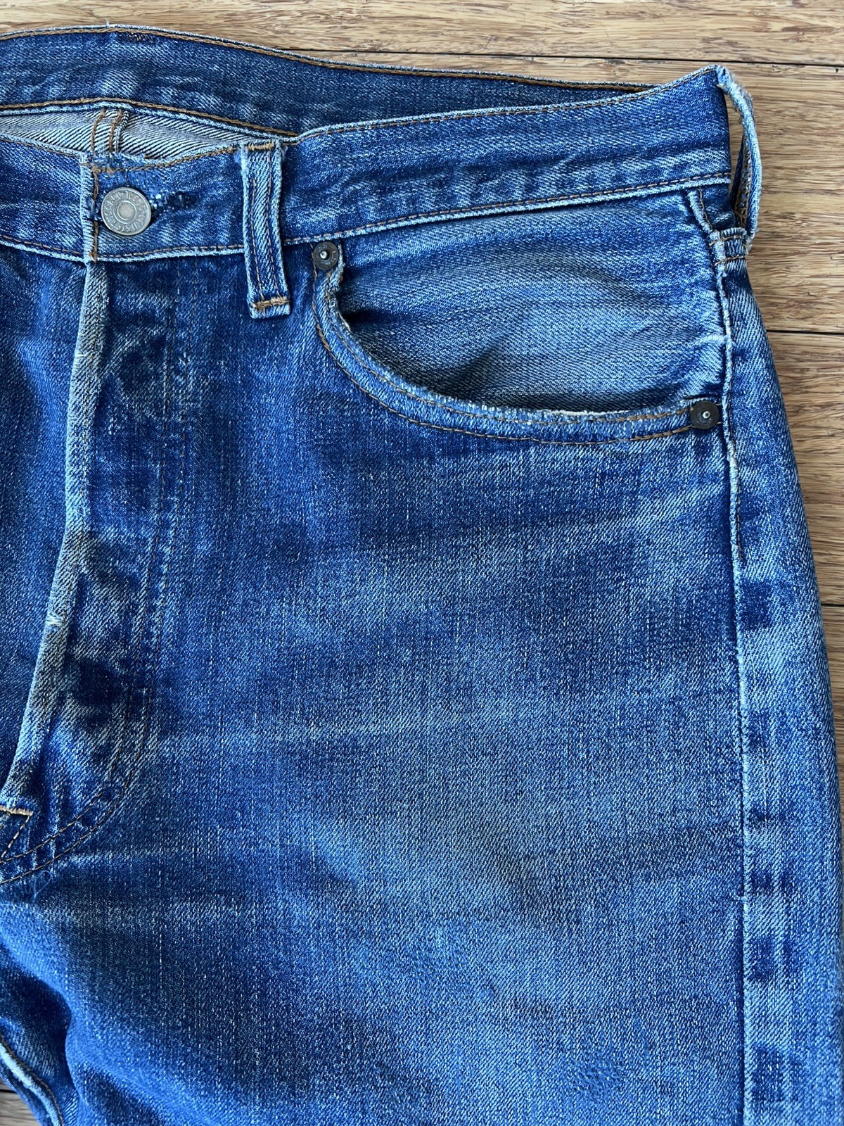 Levi’s 501 Big E Selvedge 34×30 Late 60s/Early 70s USA Vintage Chain Stitch