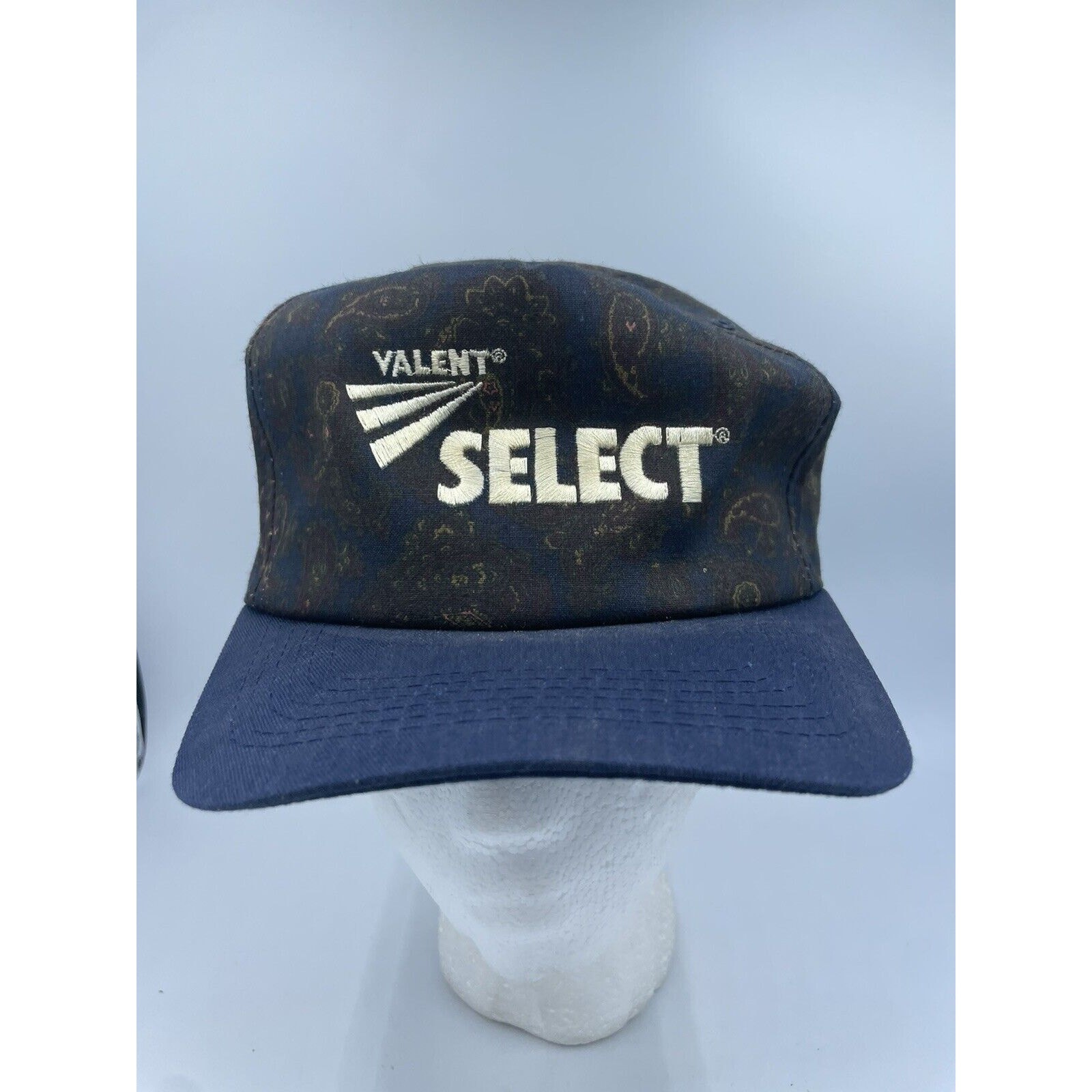 Vintage K-Products Snapback Hat – Valent Select Paisley Print – USA Made