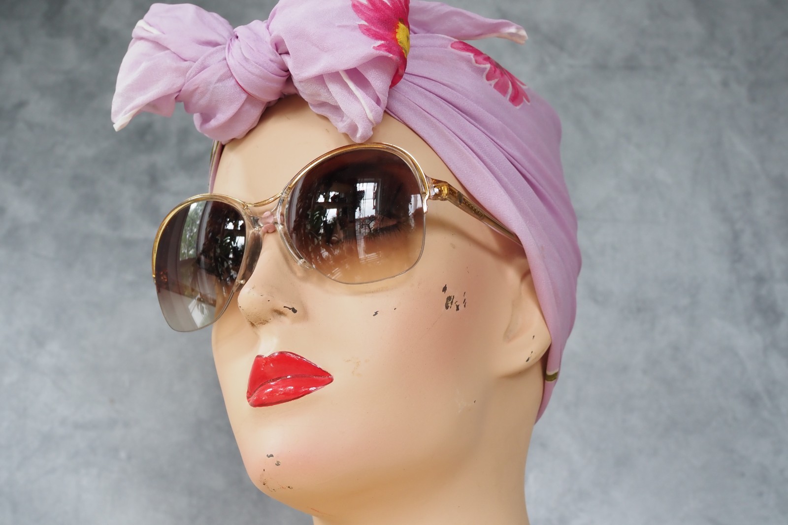 Vintage Bill Blass 1970s Sunglasses Disco retro Grandma Chic multi-color France