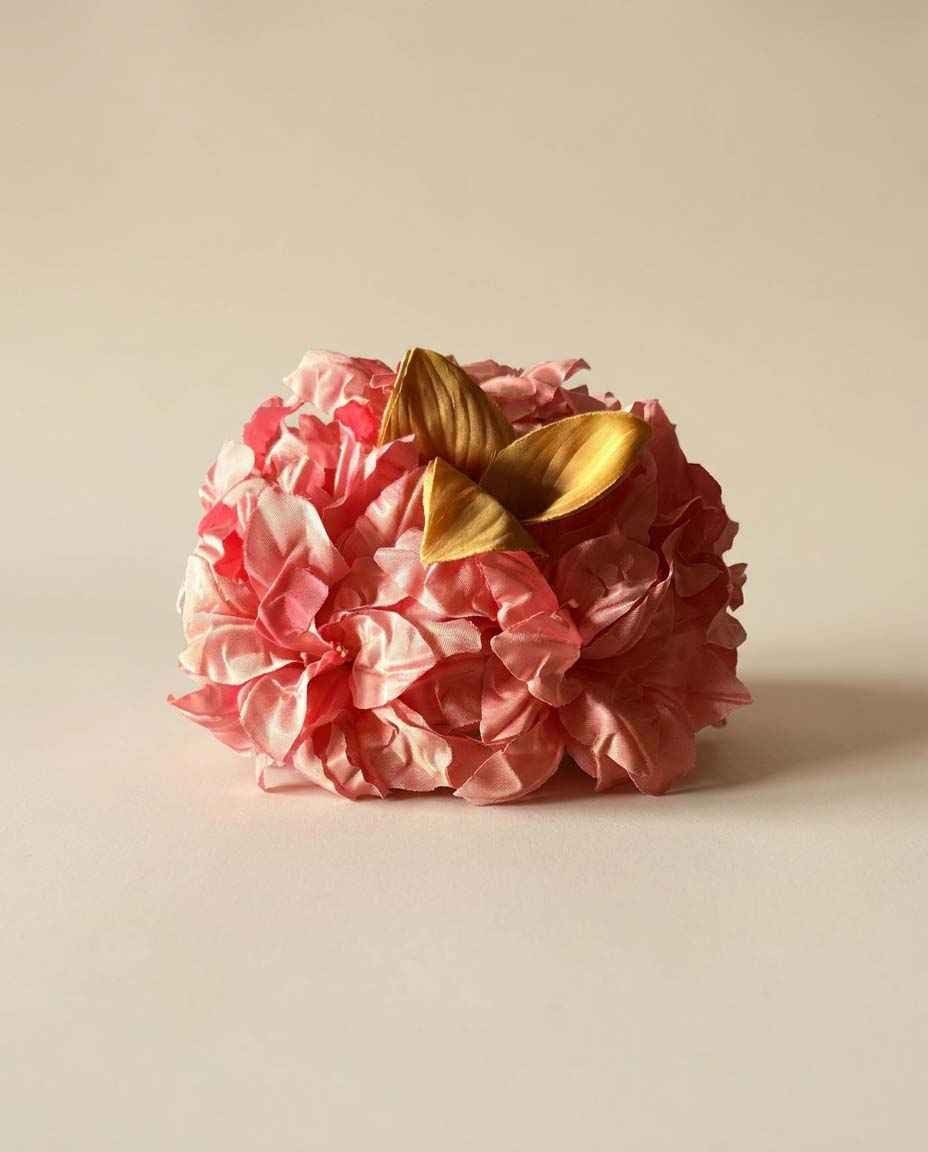 Vintage Pink Floral Cocktail Hat | 1960s Blossom Pillbox Fascinator | Garden