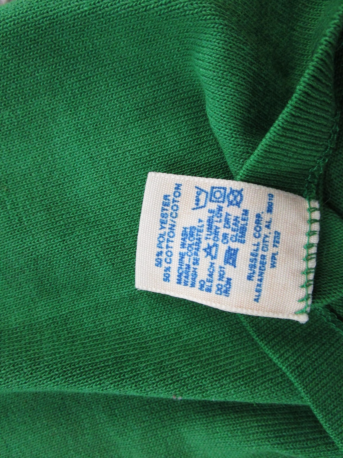 Vintage 70s Russel Athletic 3/4 Sleeve Jersey Shirt Size L Cardiac Attack Read