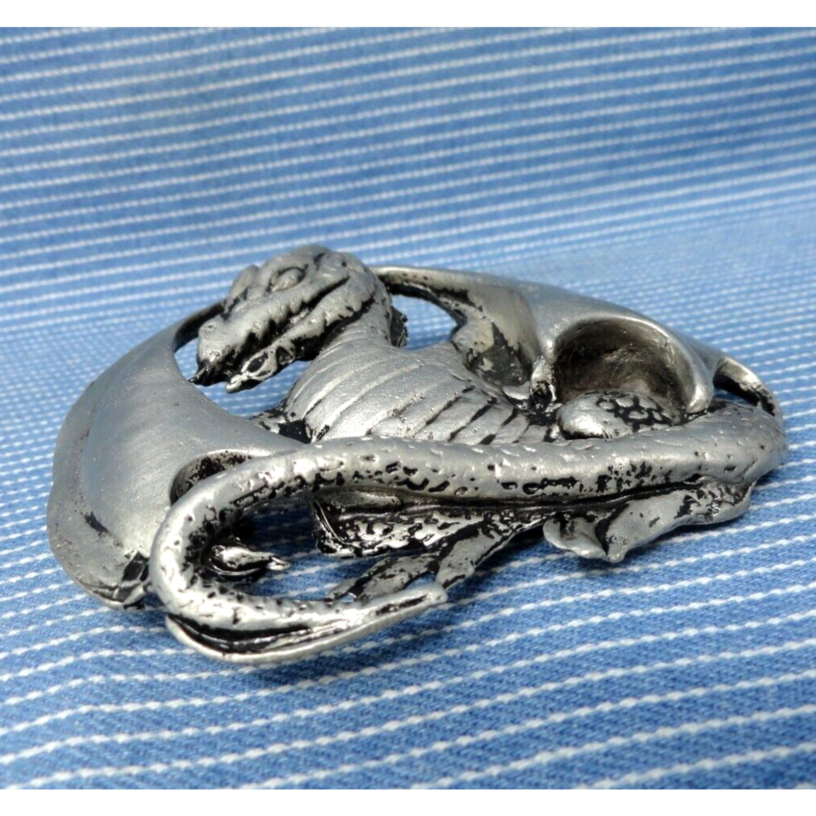 Dragon Belt Buckle Rare 3D Fantasy Gothic Cosplay Halloween Vtg Mobtown .BMW968