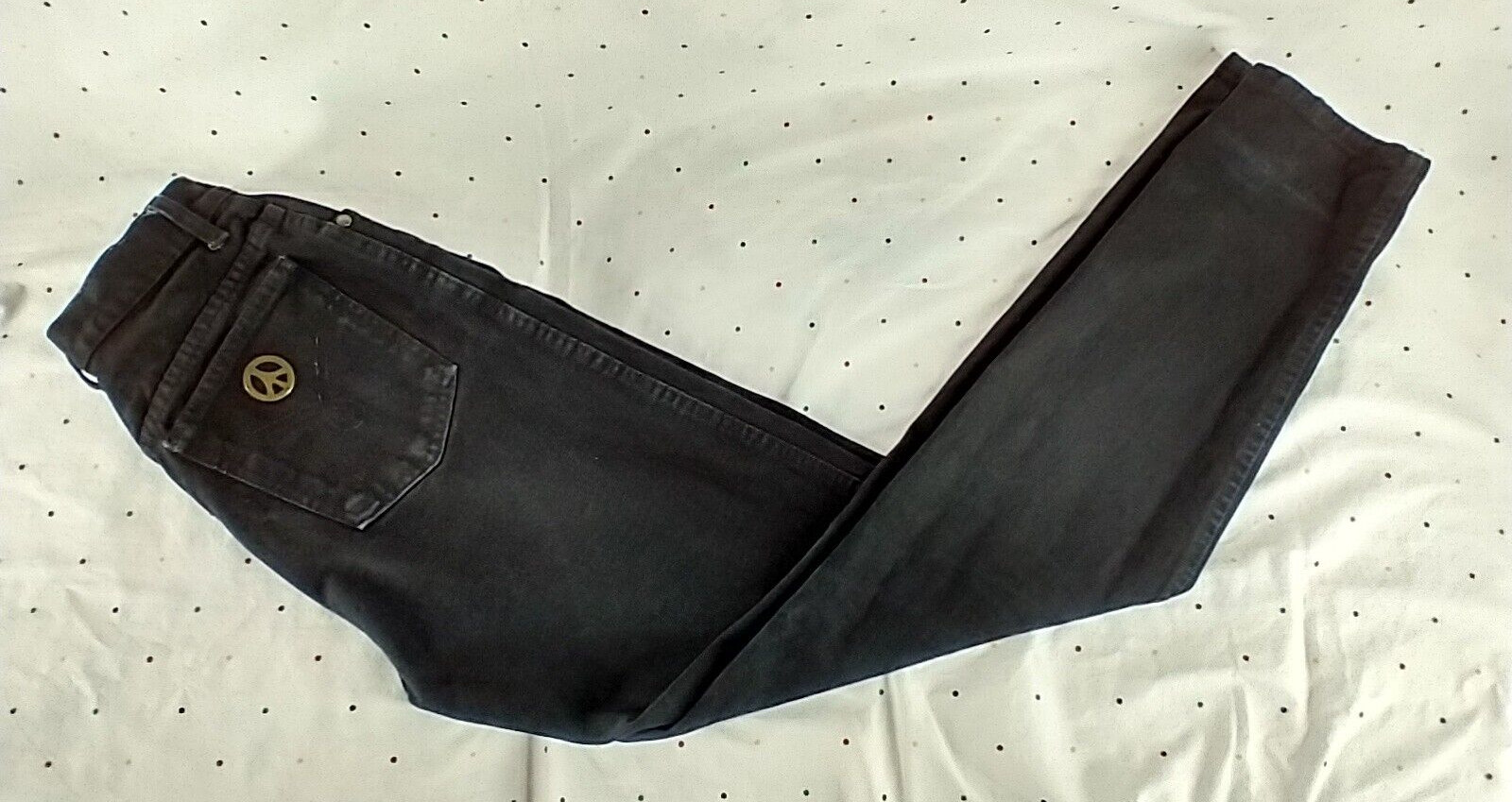 Vintage Moschino Women’s Jeans Pants W/Peace Sign On Its Pocket Size 29 CF