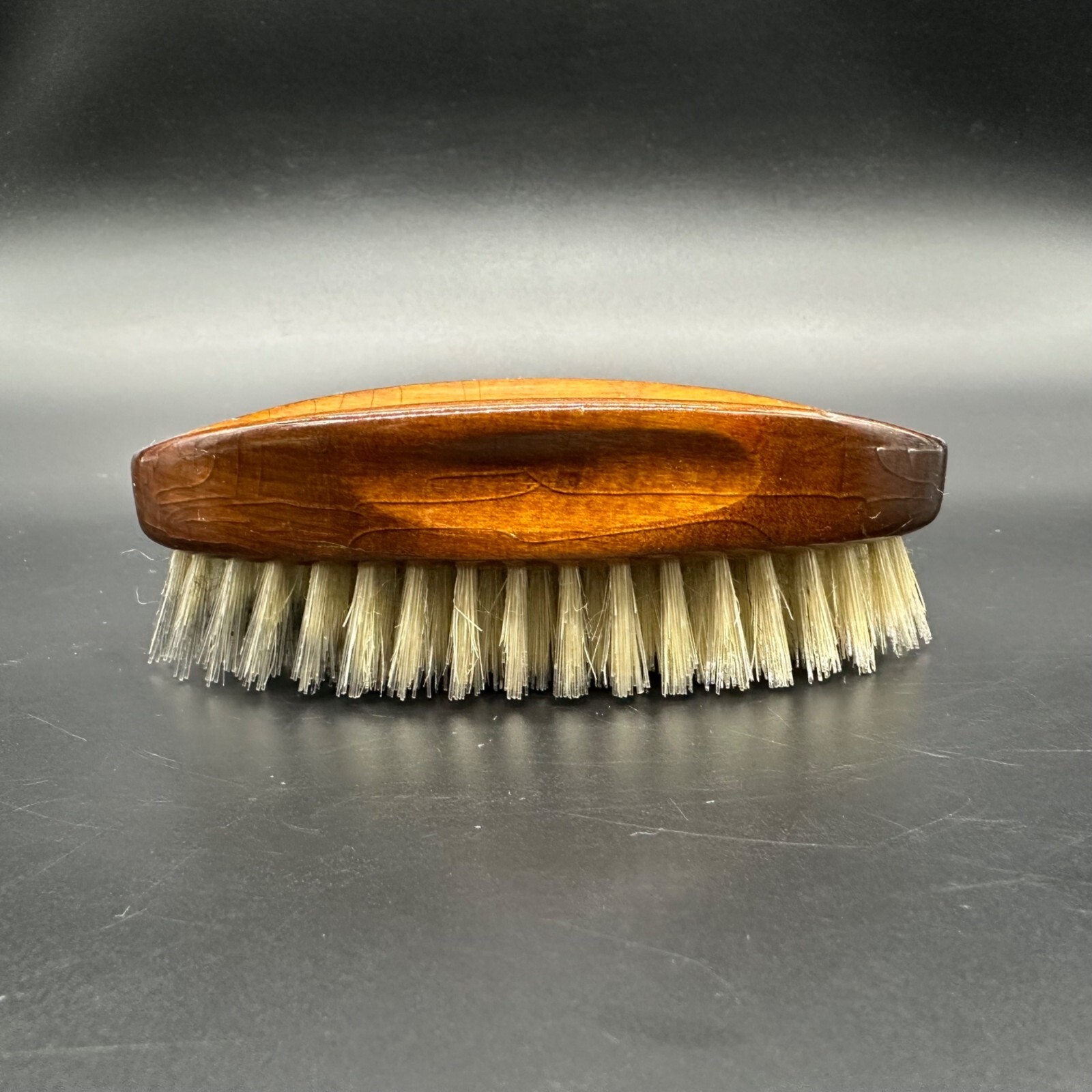 Vintage Shoe Brush Royal Sweden Wooden Natural Synthetic Bristles Oval Retro
