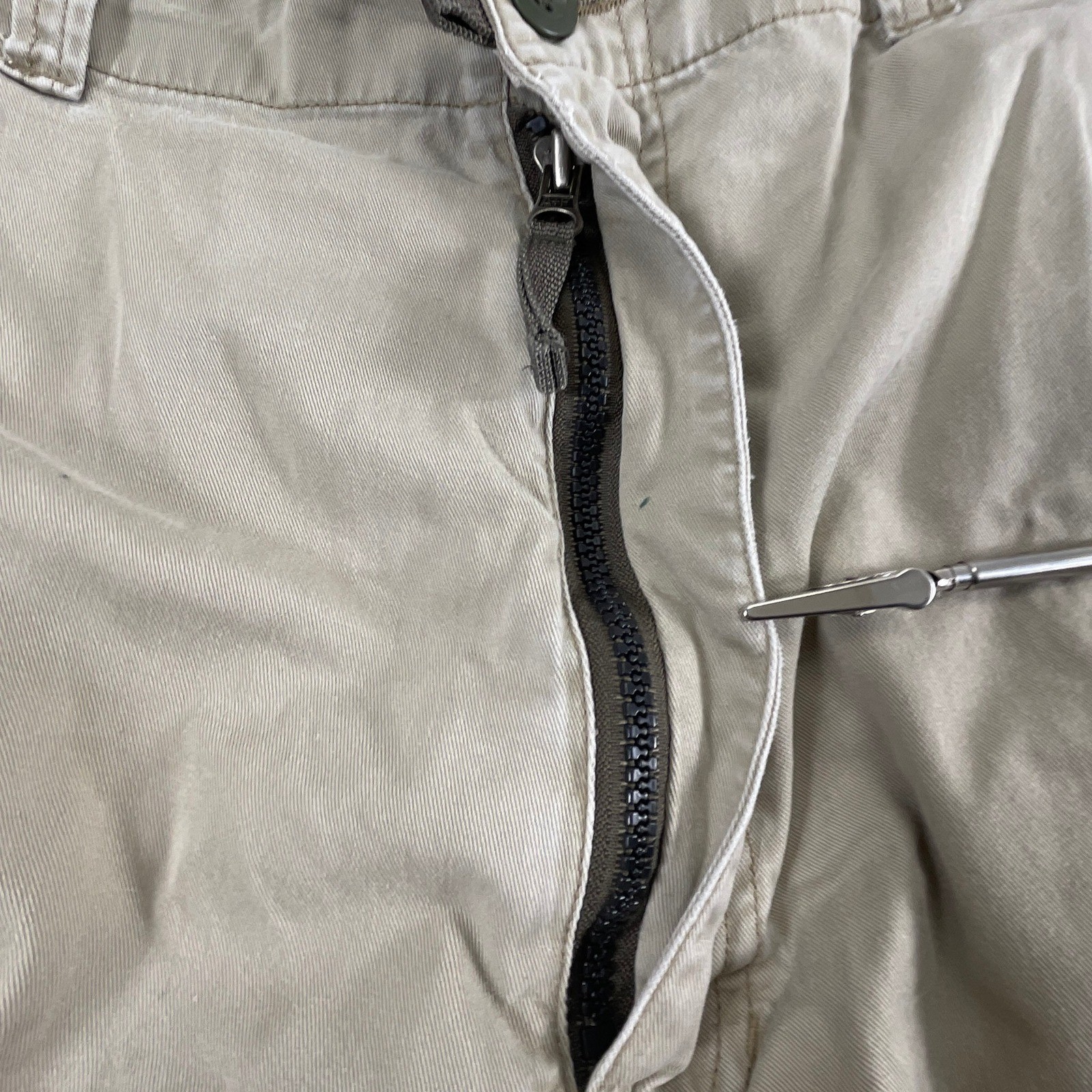 Vtg Abercrombie & Fitch XL 40×30 Cargo Pants Y2K Baggy Khaki Tan Paratrooper