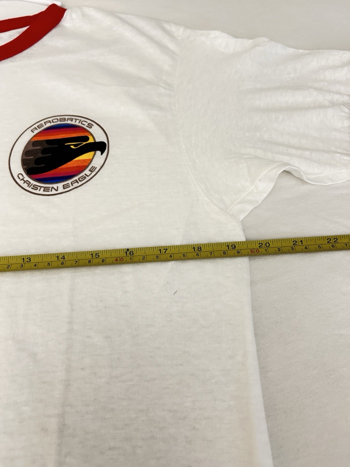 Vintage Hanes Poly Cotton Aerobatics Christen Eagle T-Shirt L 42-44 + sticker