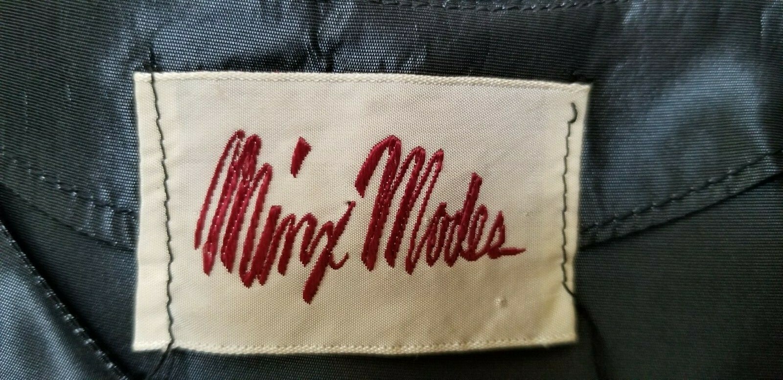 Vintage 1950s Minx Modes Gunmetal Grey Taffeta DRESS – Size XS/S