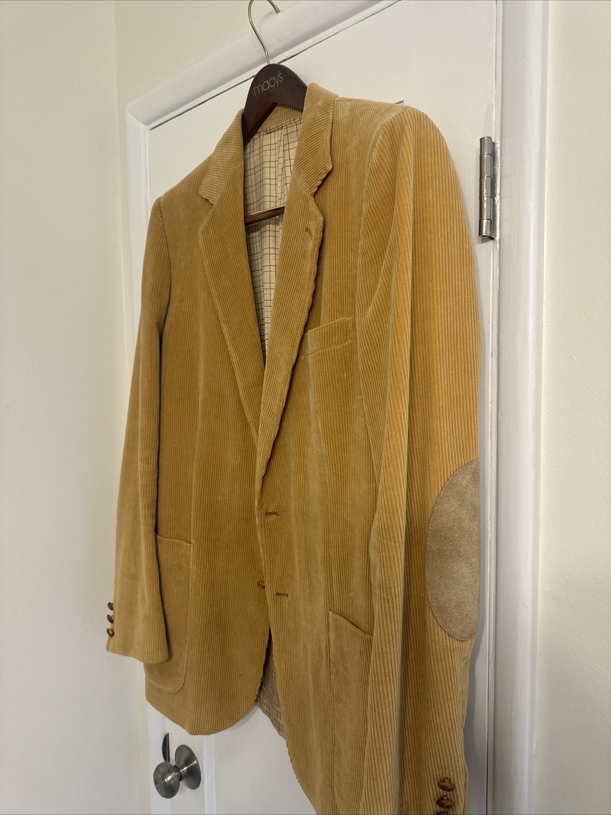 Vintage Corduroy Blazer Coat Made In Romania