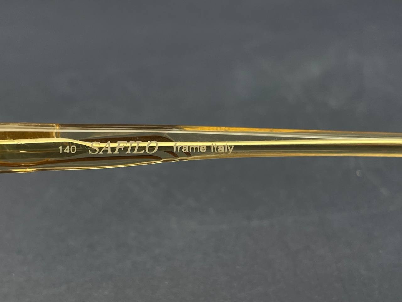 Vintage Safilo Contempora 813 376 Optyl Eyeglasses Italy Clear Honey Frame