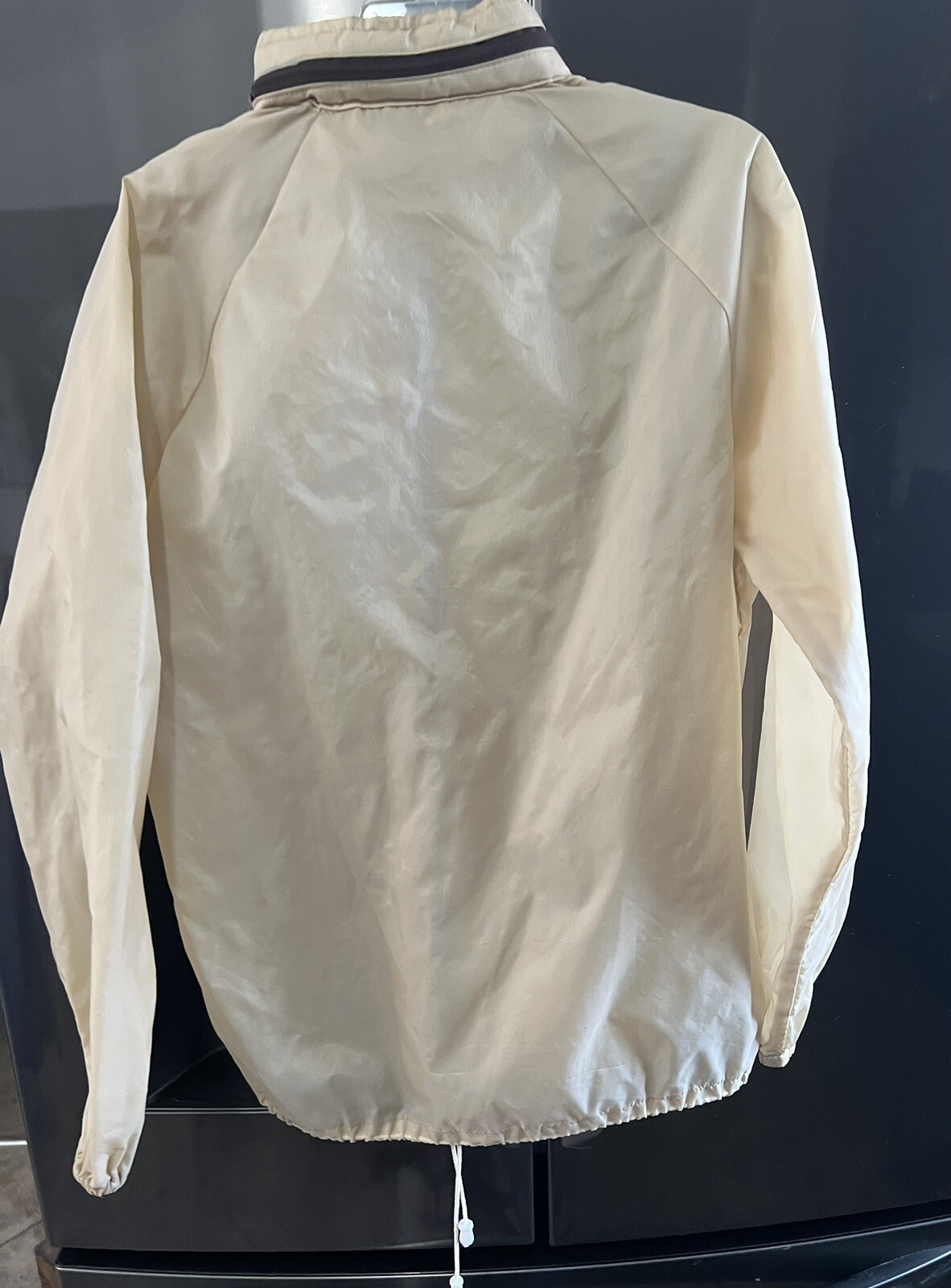 Vintage Bermuda Rider Jacket Nylon Waterproof Full Zip Hooded Blue Med OR Tan Sm