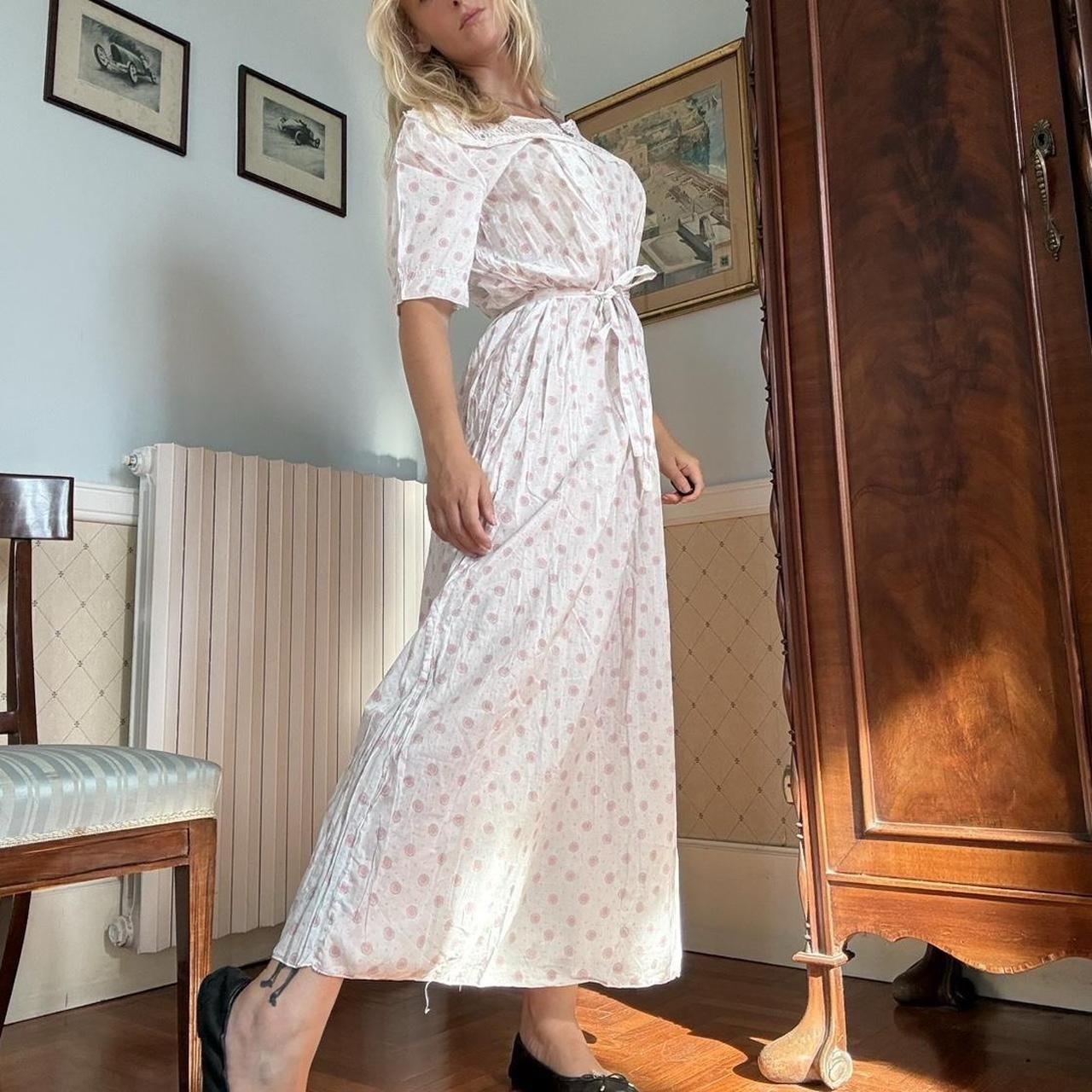 Antique Cotton Italian Nightgown