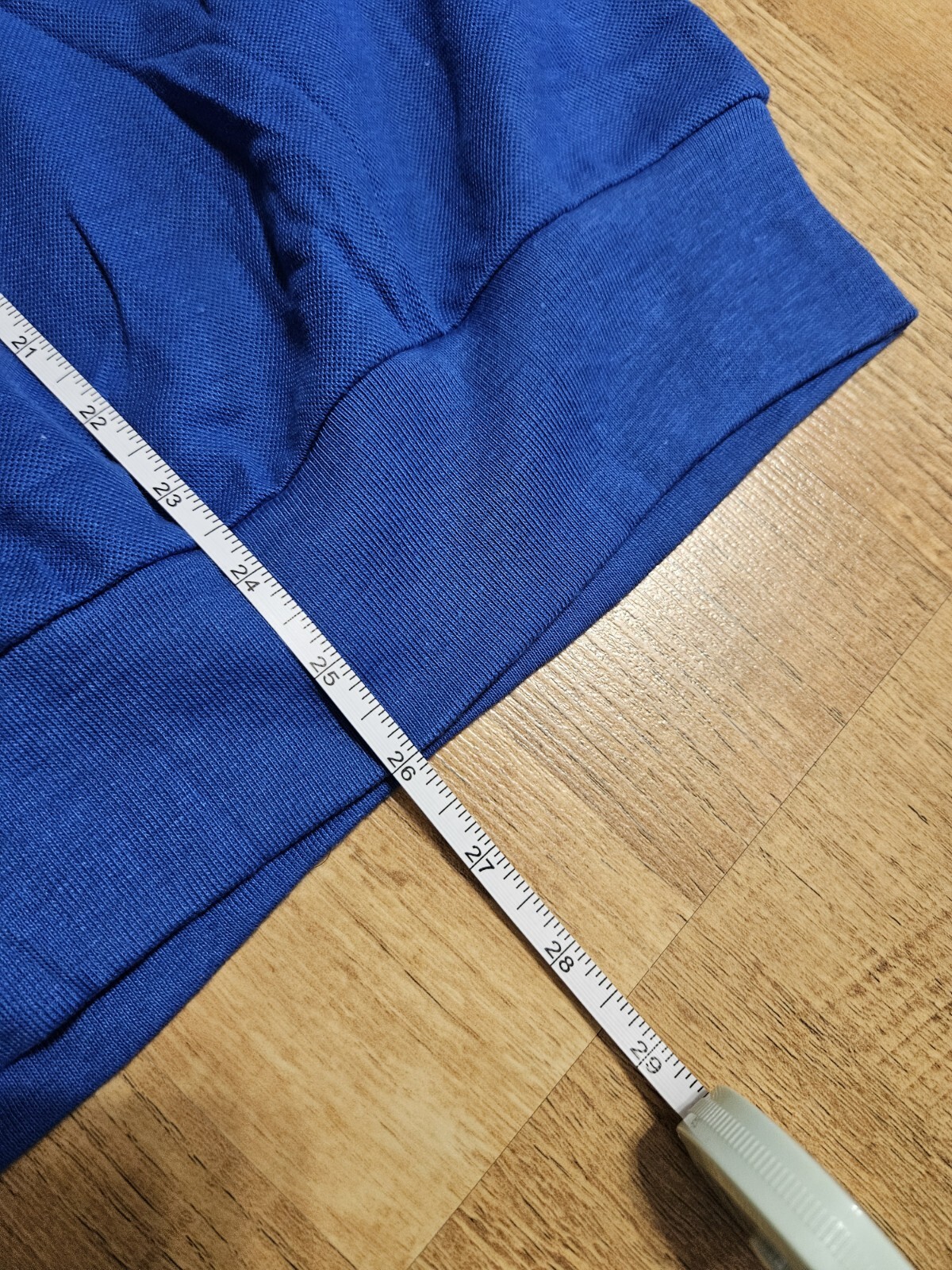 vintage 1970s ACTIVEWEAR by SEARS slim medium cinched waist arms t-shirt blue