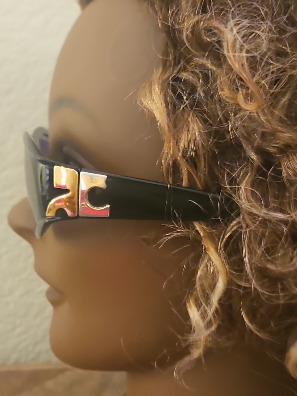 Vintage Courreges Paris Sunglasses Made in France Black
