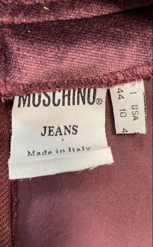 Vintage 90s Moschino Jeans Women’s Purple Velvet Square Neck Dress Size 10