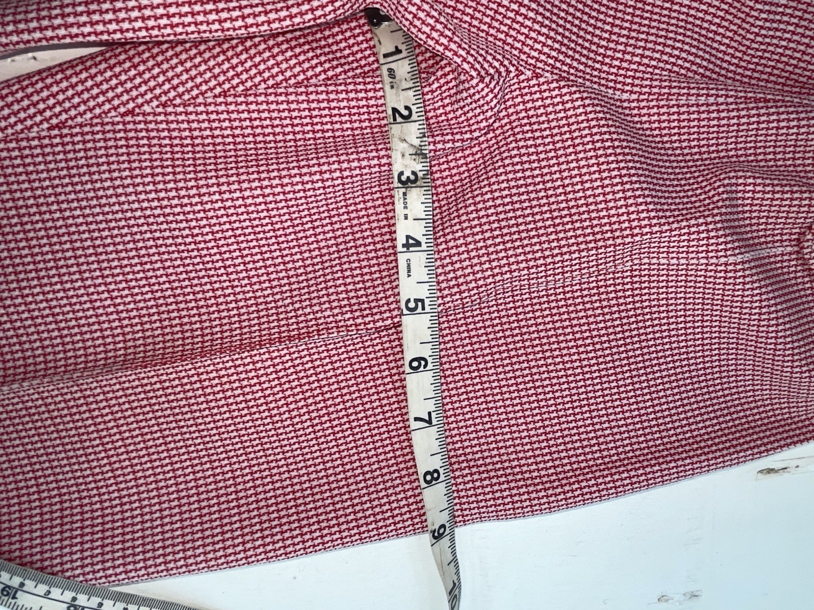New Vintage Red Checkered Dickson Jenkins Polyester Pants #534 VV-71