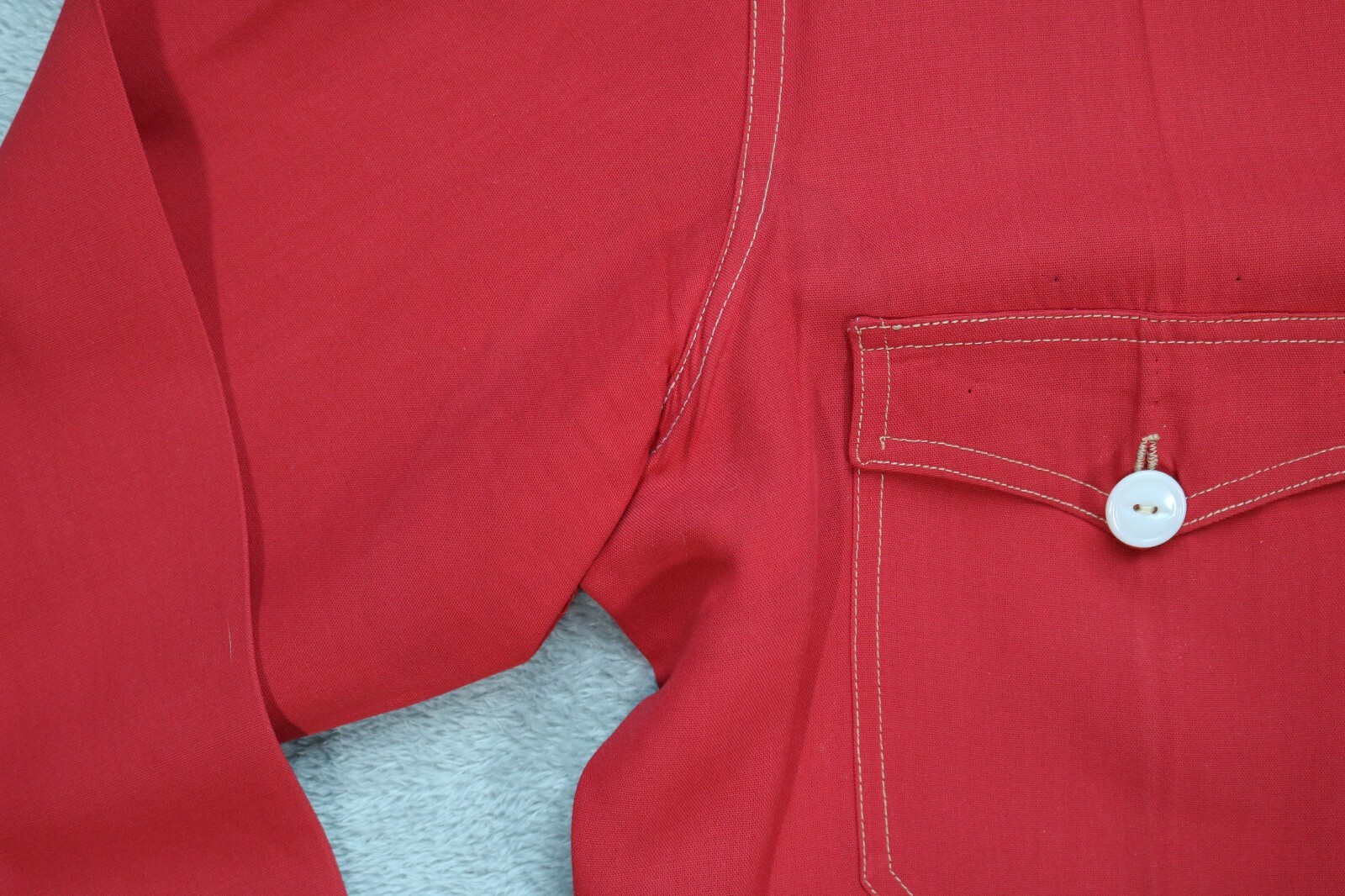 Vintage 50s L Riznik & Son Worsted Wool Western Rockabilly Workwear Shirt USA