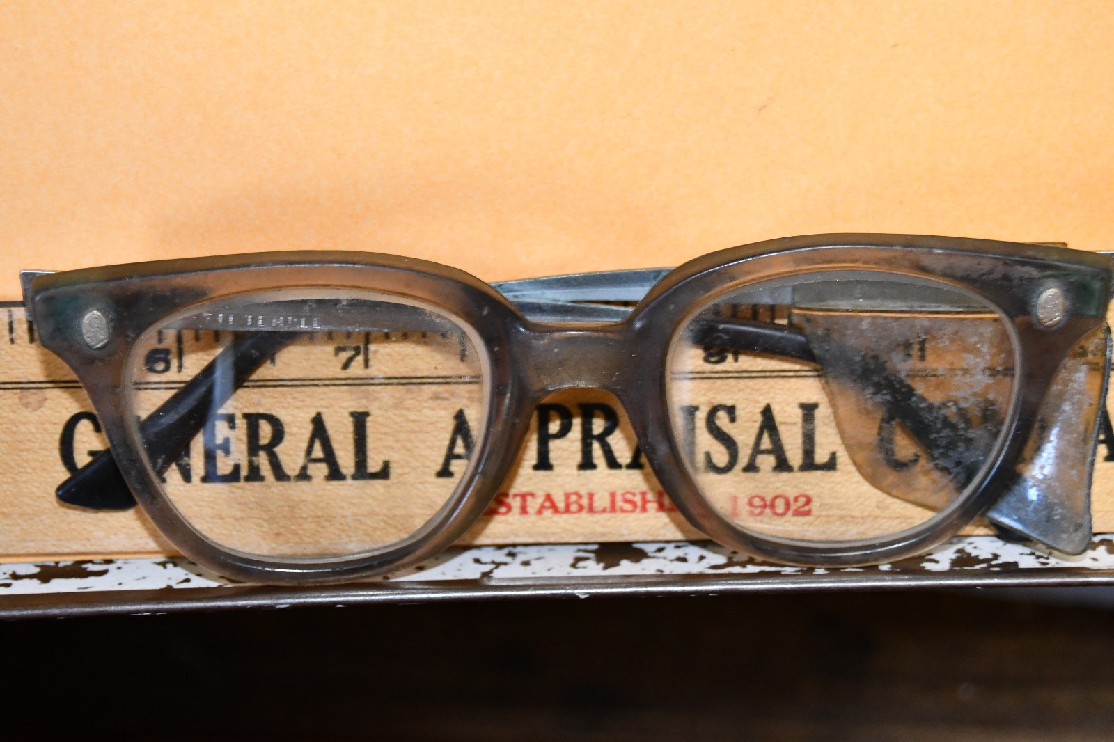 Vintage Eyeglasses Safety Fendall T-30 4 1/2 Multi-Fit Temple 48 Side Shield