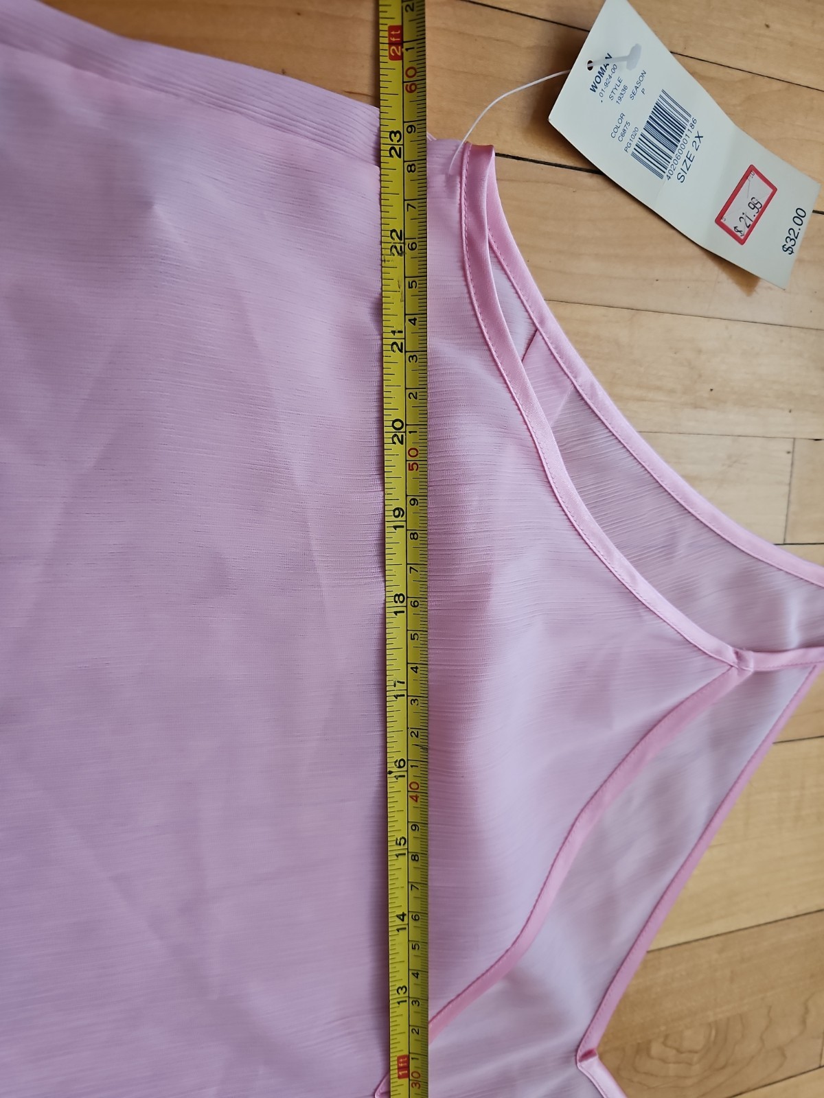 NOS Lord & Taylor Nightgown Wo.an Sz 2 Xl Pink Cami Dress