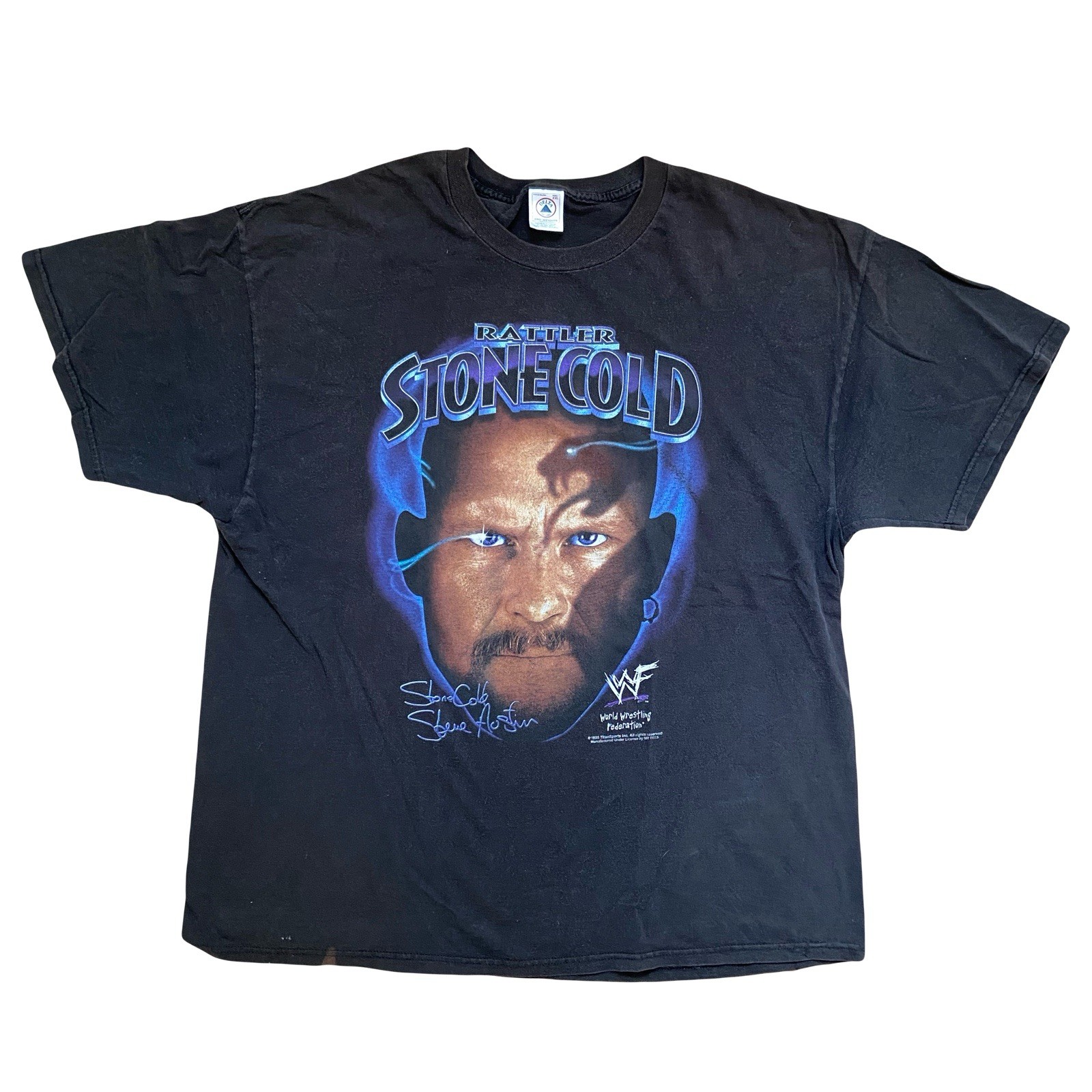 Vintage 1998 Stone Cold Steve Austin 3:16 Rattler WWF Wrestling T Shirt XXL