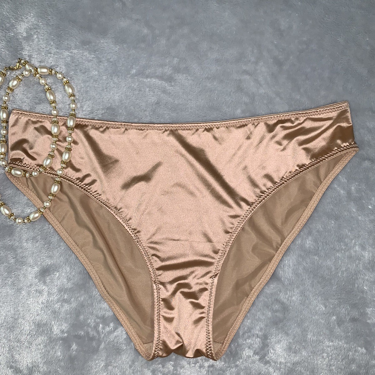 NEW Glossy Secret Stretch Satin XL 8 Hi Cut Bikini Panties SILKY!! 2nd Skin