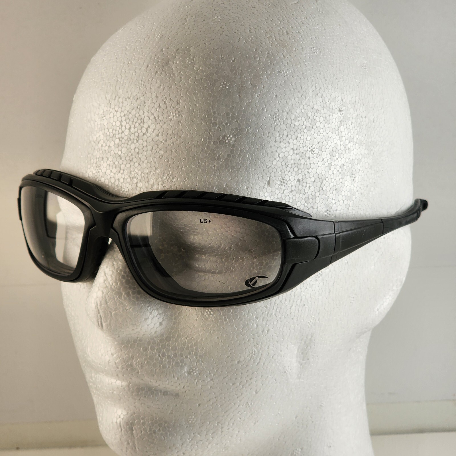 Versio DX US Safety Glasses Complex Vintage Case Straps Clear Amber Smoke Lens