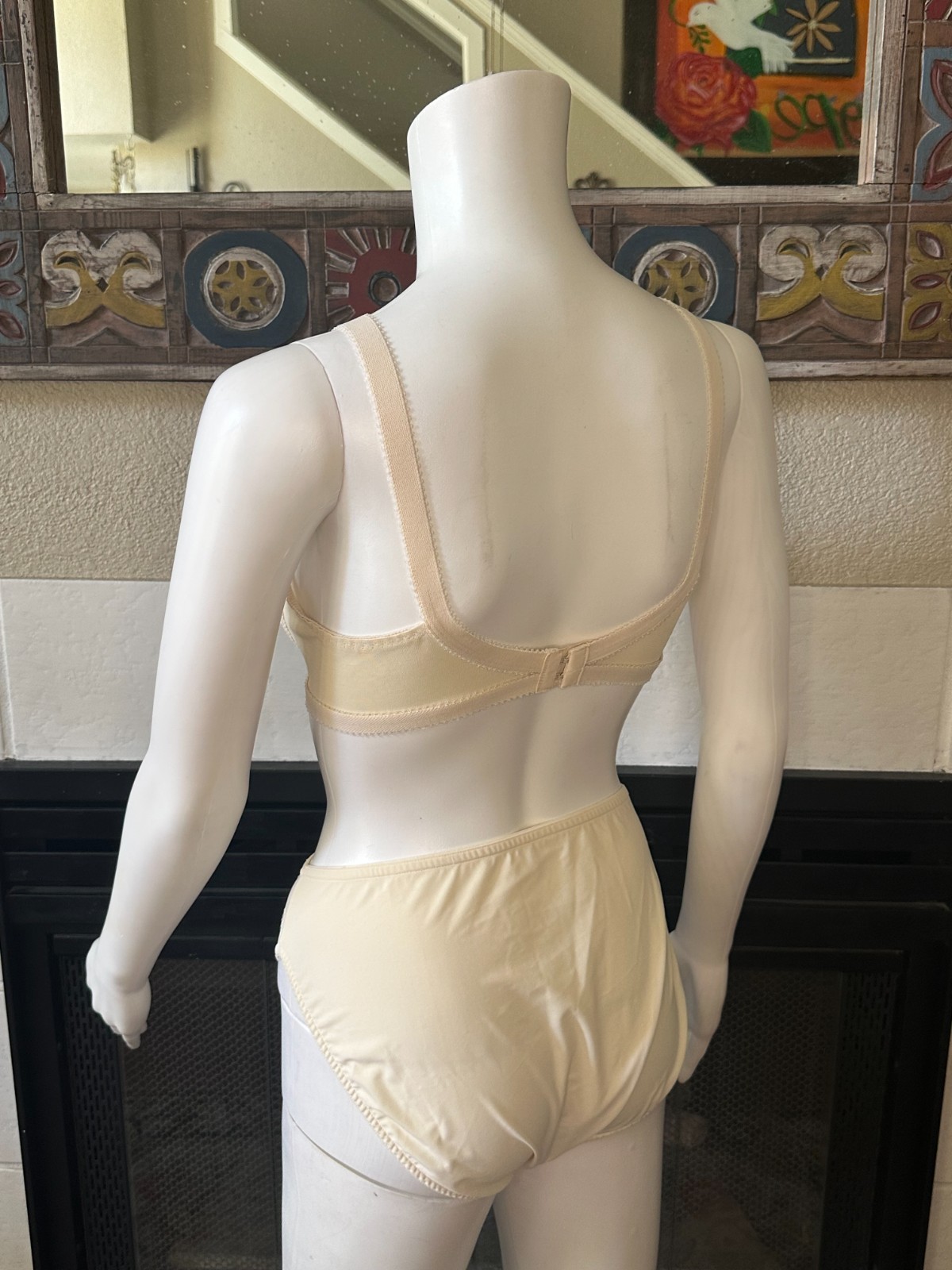 Collectible L Warner’s Flower Charms bottoms matching braziers lingerie set