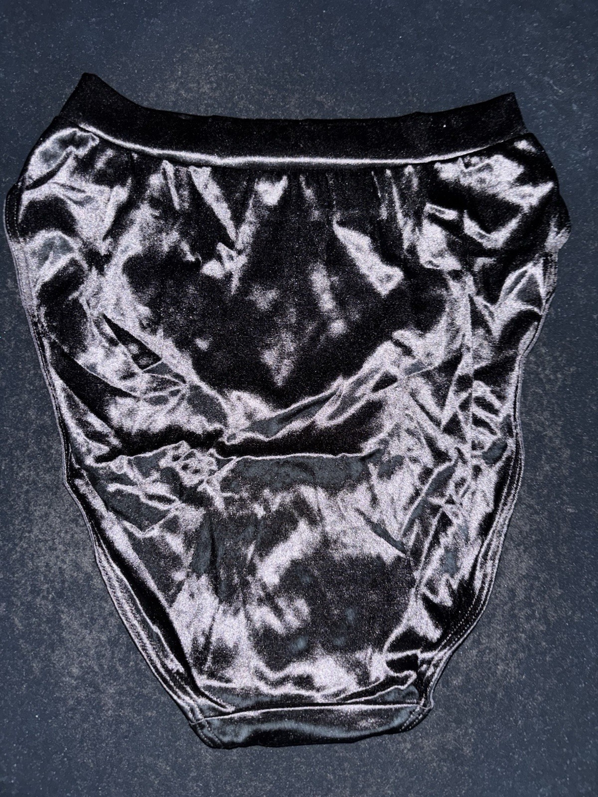 Vintage Victoria’s Secret Black Second Skin Satin Sissy Panties Sz S NWT