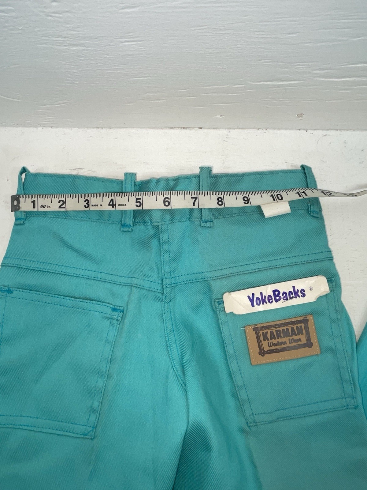 New Vintage Blue Karman Polyester Pants #43204 VV-83