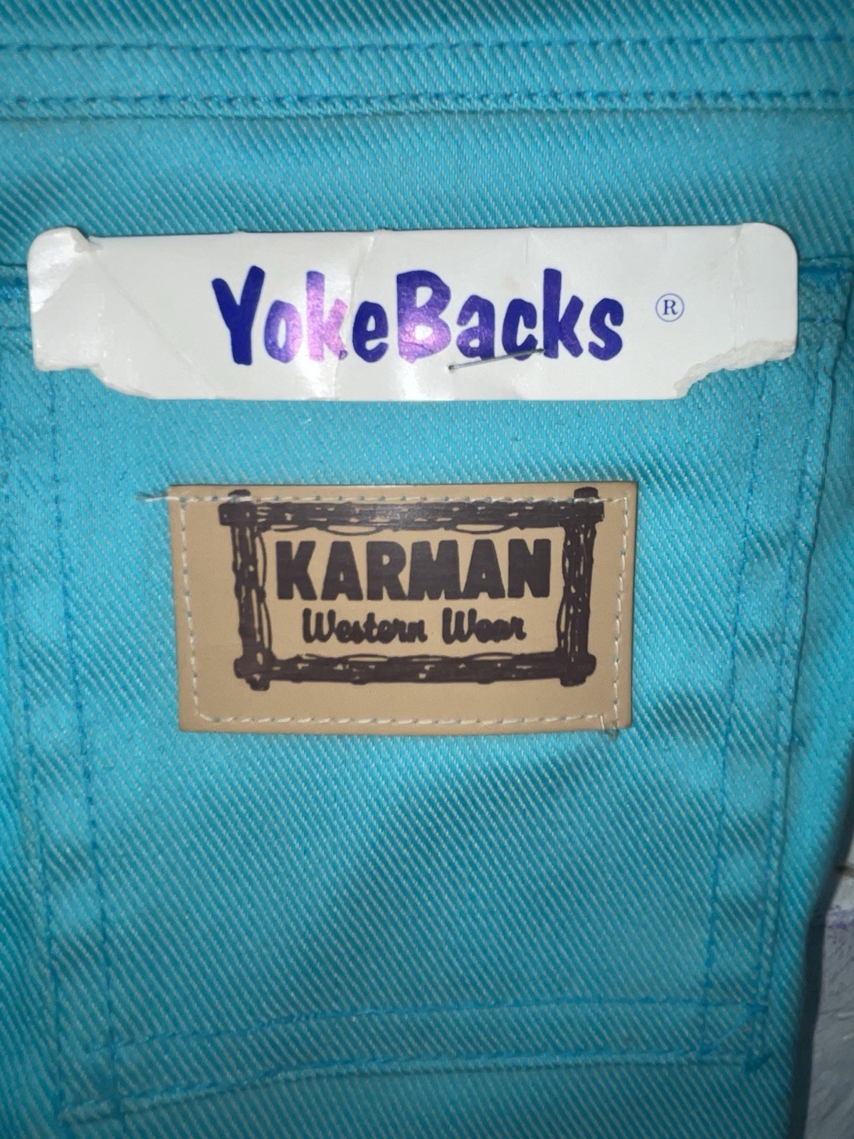 New Vintage Blue Karman Polyester Pants #43204 VV-83