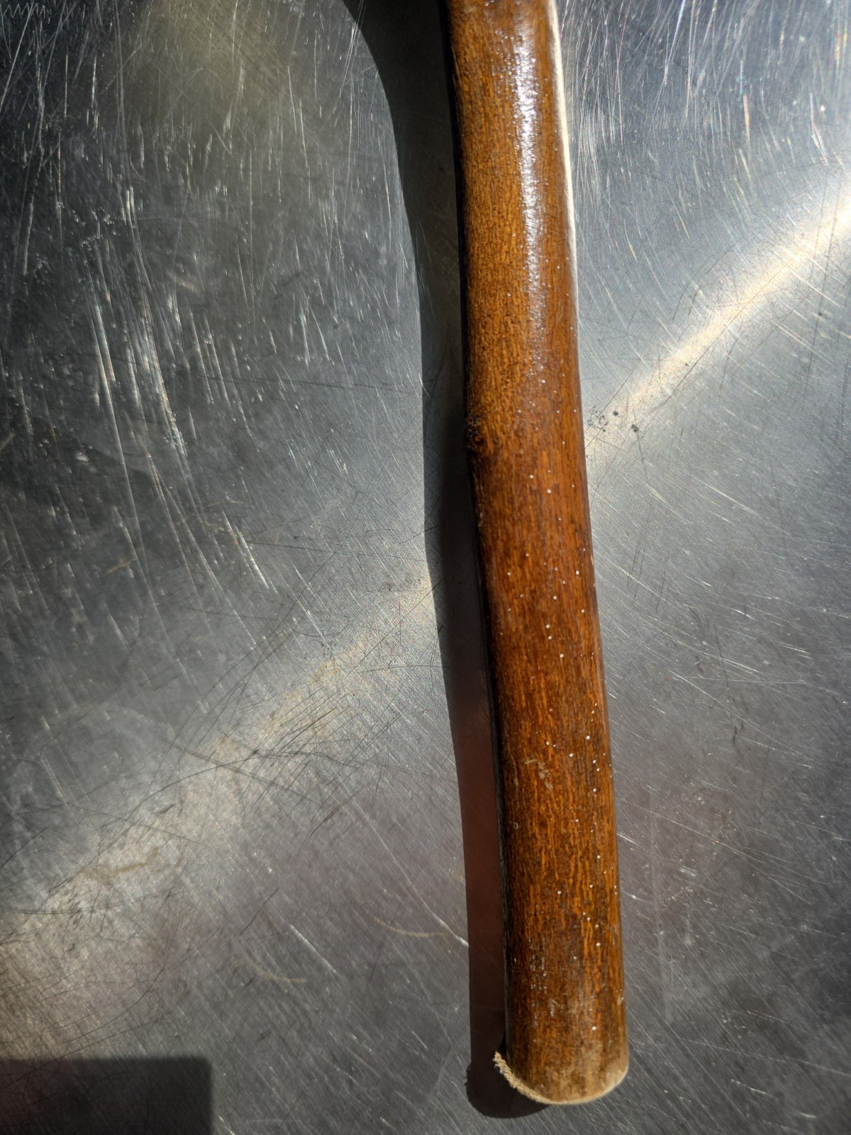 Rustic Natural Wood Walking Cane Crook Handle Walking Stick 33″ Beautiful Grain