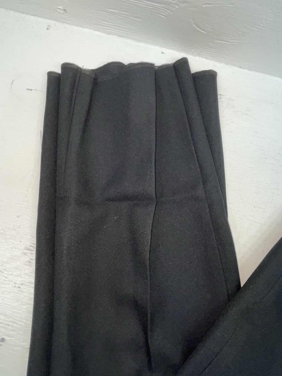 New Vintage Black Polyester Pants #L10 ZZ-9