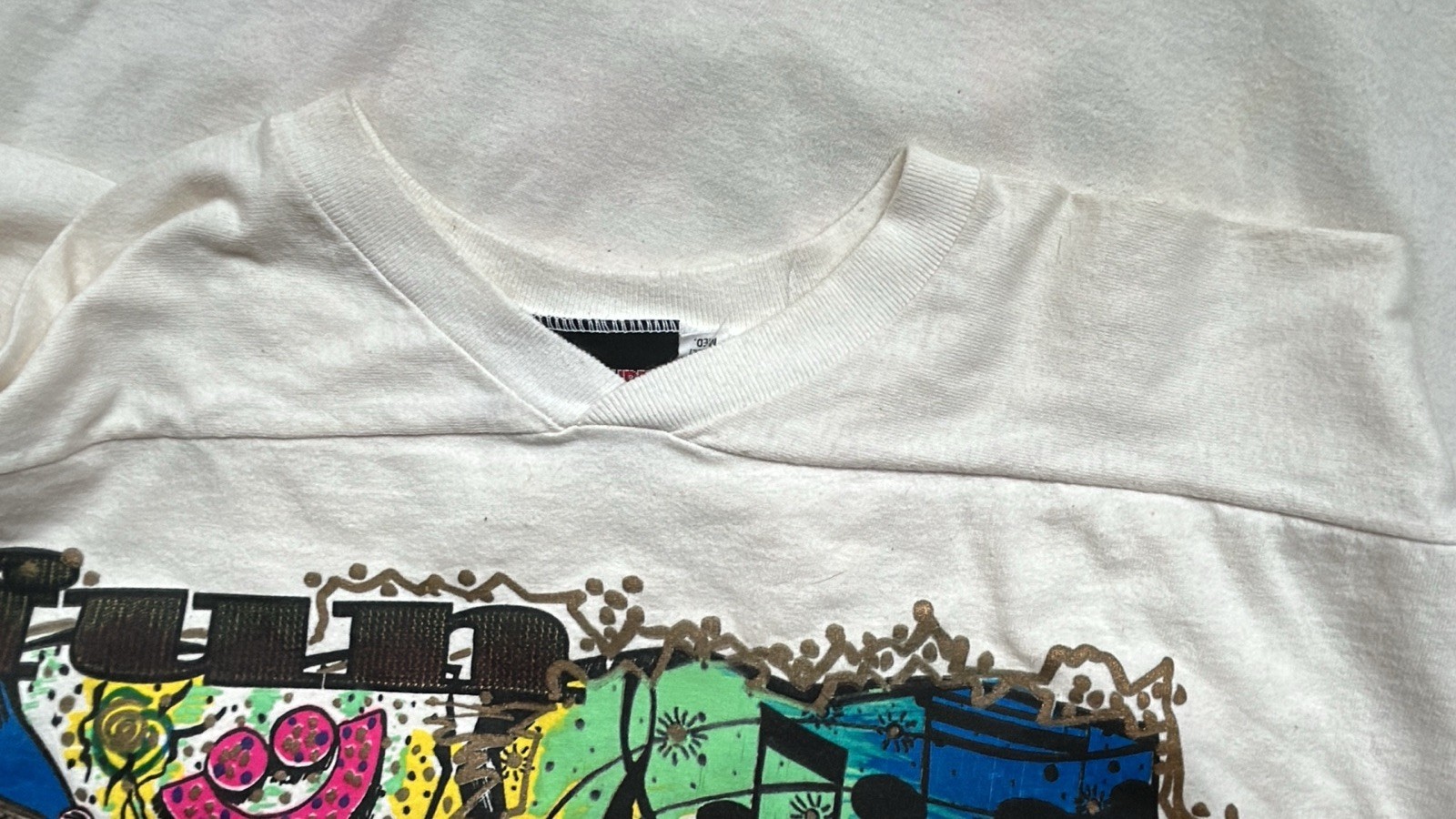 Vtg 1991 Summerfest Holoubek Shirt Small Med Single Stitch 3/4 Sleeve Music