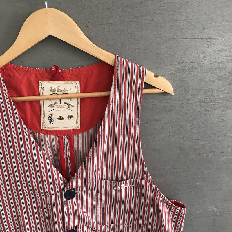 Men Luis Trenker Vest Multicolor Cotton 38 / M /