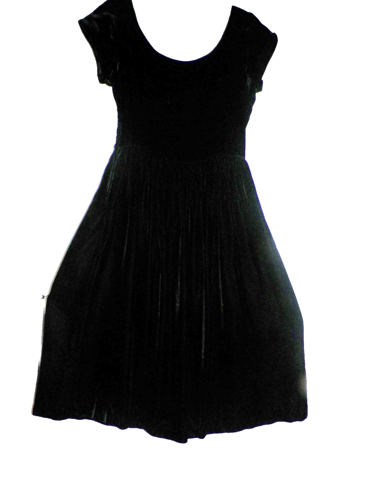 Vintage 80s Small Moda Intl Black Velvet Dress w/ Jacket 26″ Waist