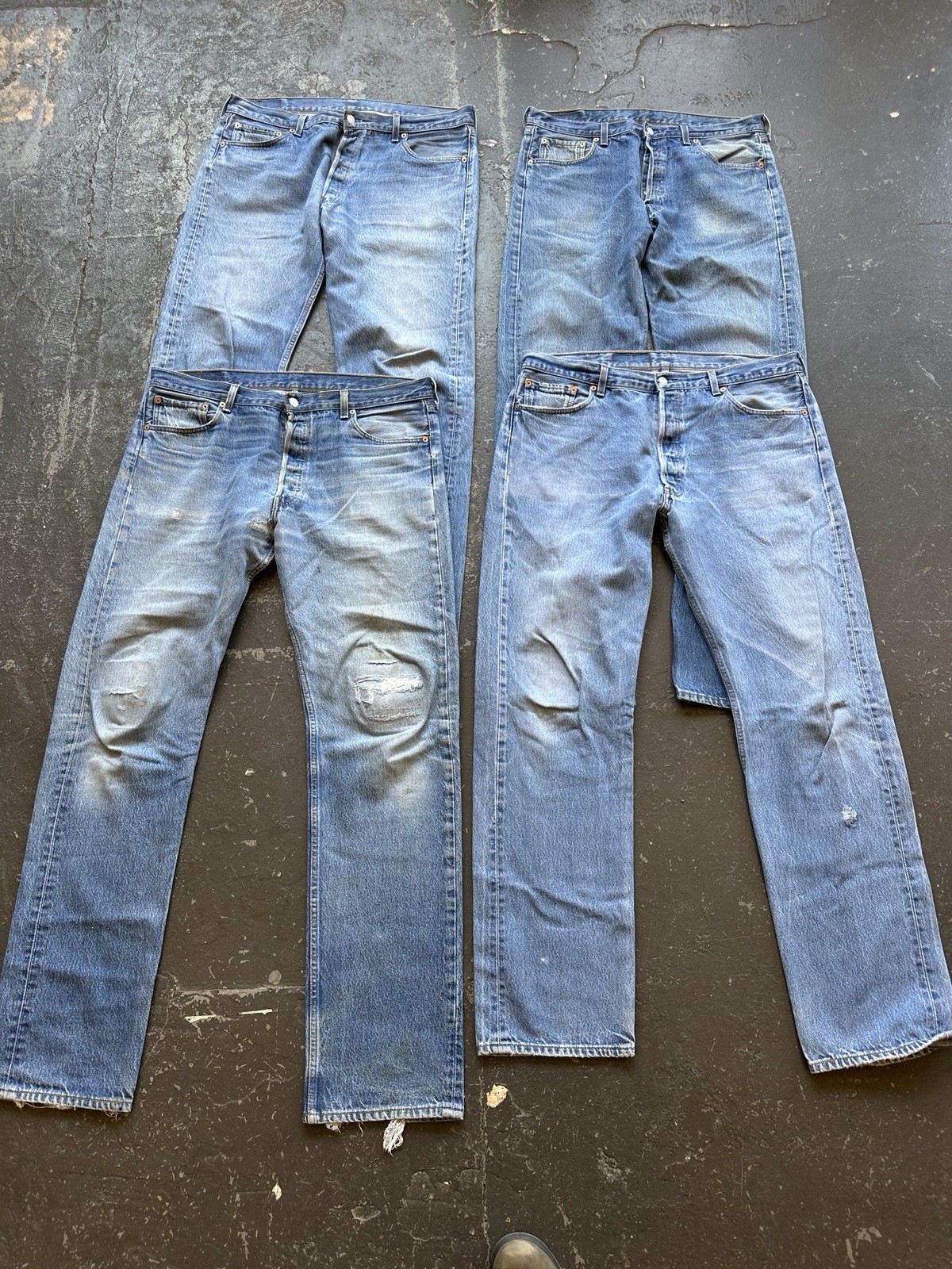 VTG Levi’s 501xx Lot of 4 Pairs Size 38 40 Mens Jeans Made In USA