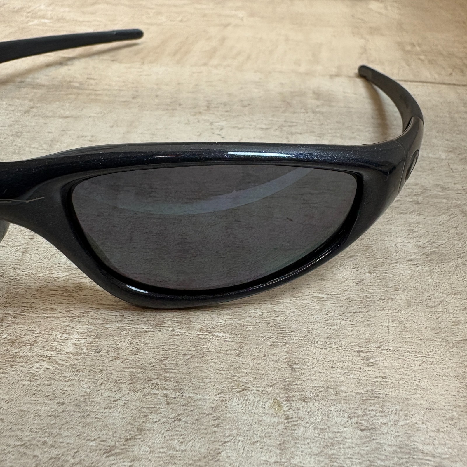 NOS Oakley Straight Jacket 1999 USA Dark Metallic Grey Black Iridium Vintage