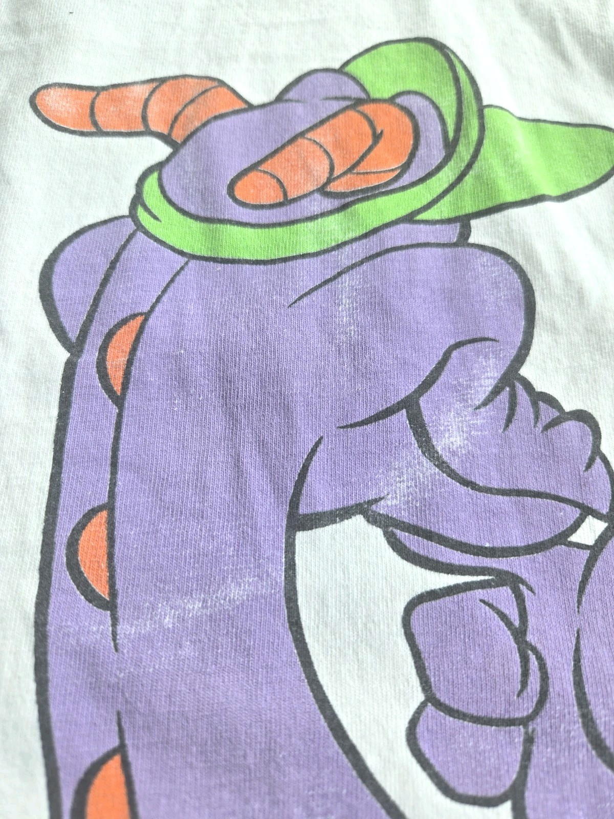 Vintage Disney Figment Dragon Epcot 2 Sided Promo Cartoon T-Shirt 90s USA READ
