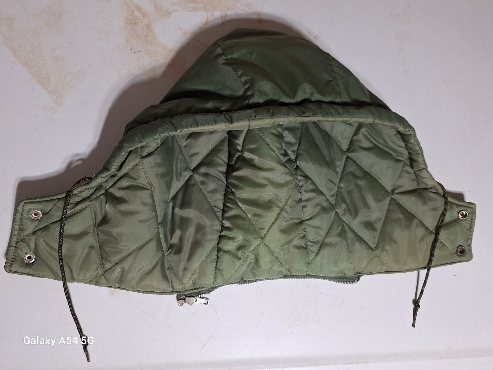 Vintage Sears Work Leisure Mens Medium (38-40) Green Jacket Pockets Hood 1970’s