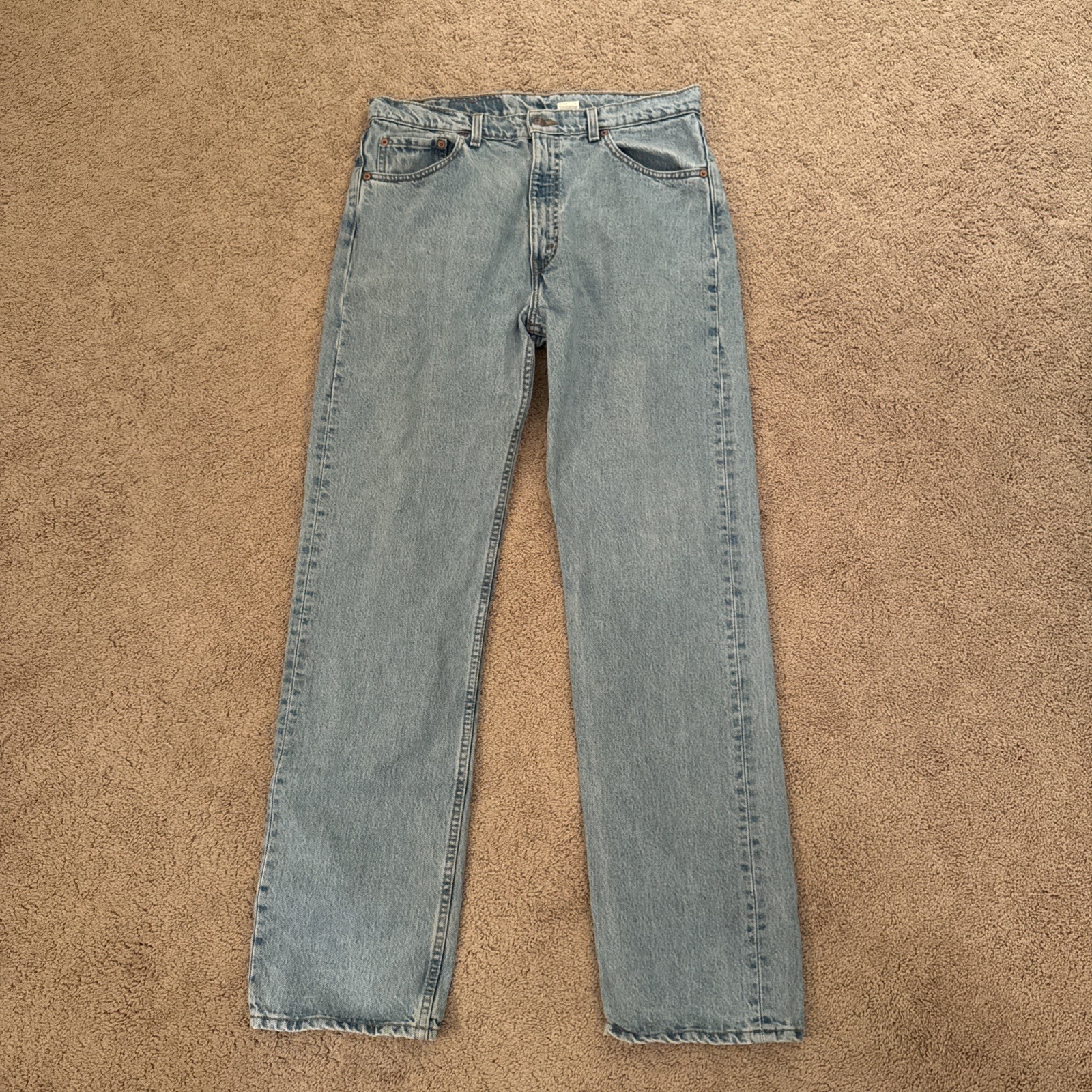 Vintage Levis 505 Made in USA Red Tab Jeans 35×34 (Tagged 36×34) 90s Retro Denim