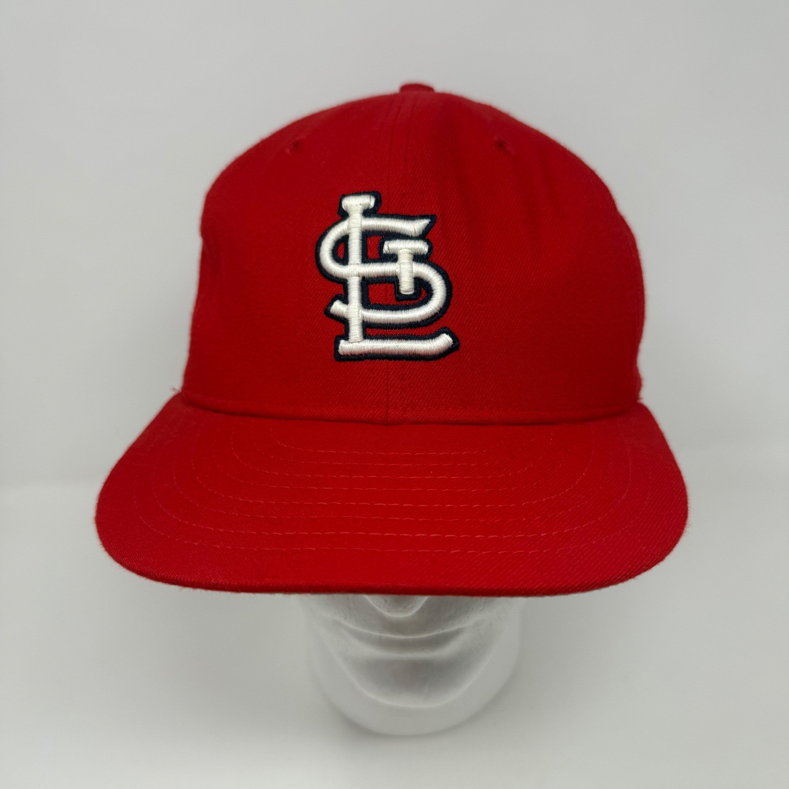 Vtg New Era St Louis Cardinals Hat Red Fitted 7 3/8 MLB Pro Model Made in USA