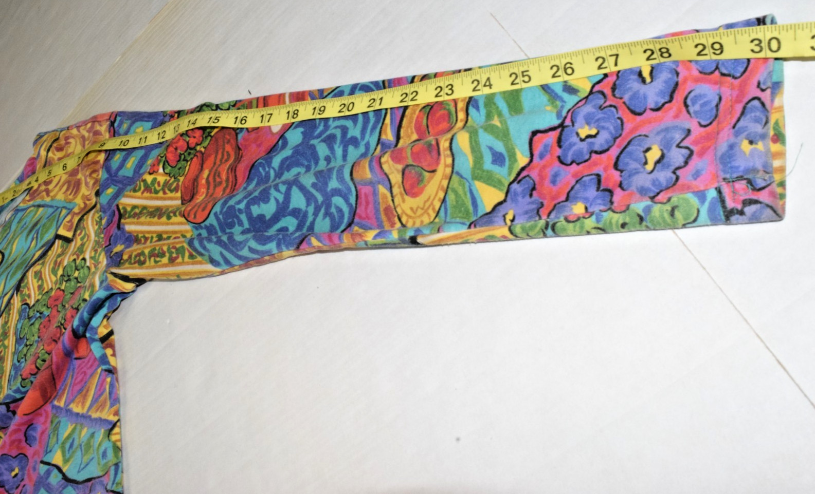 VTG Shirt Units Ltd. Ed. Size M/L 80s Colorful Patchwork Potted Plants Made USA