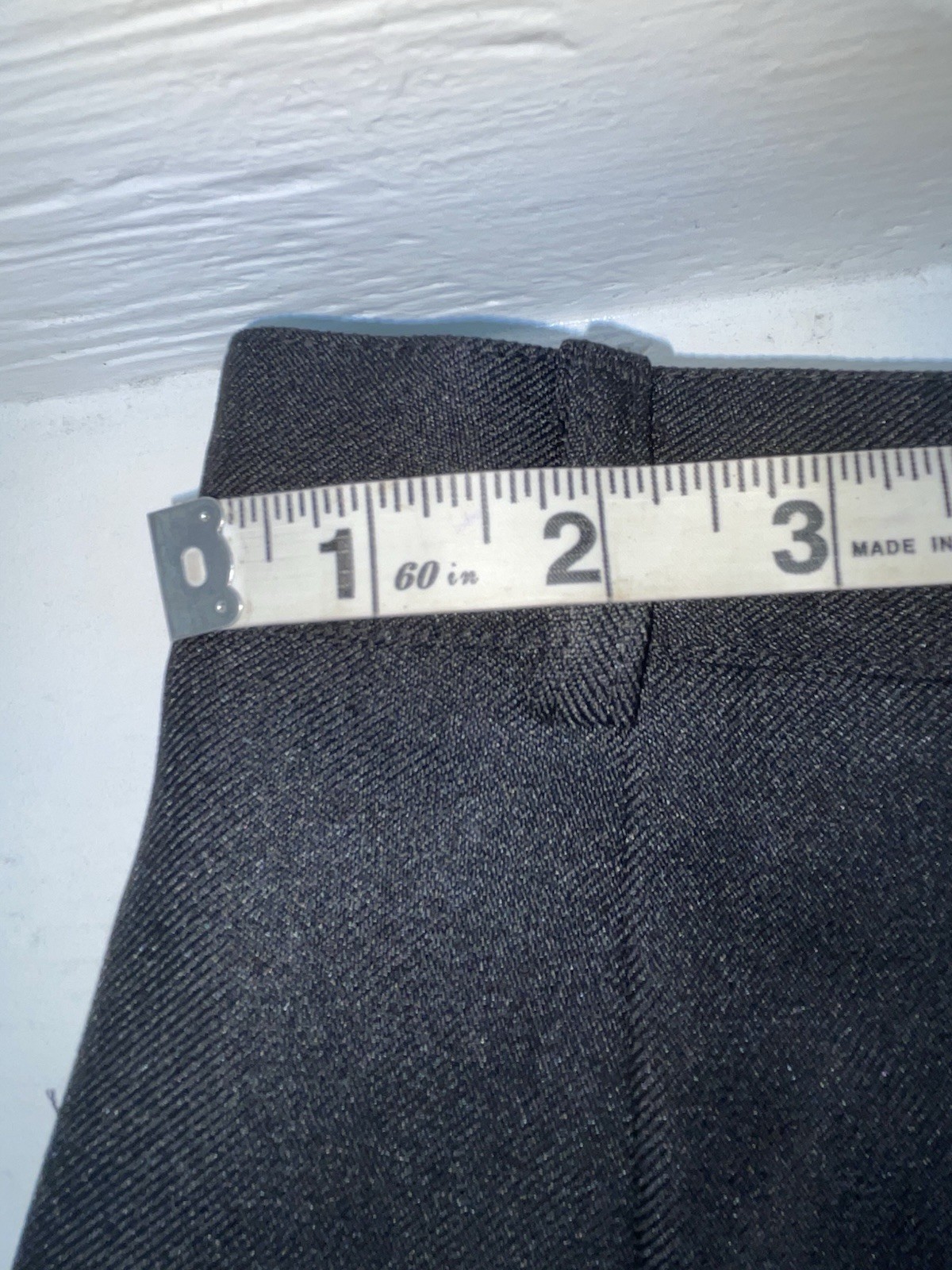 New Vintage Black Polyester Pants #L10 ZZ-9