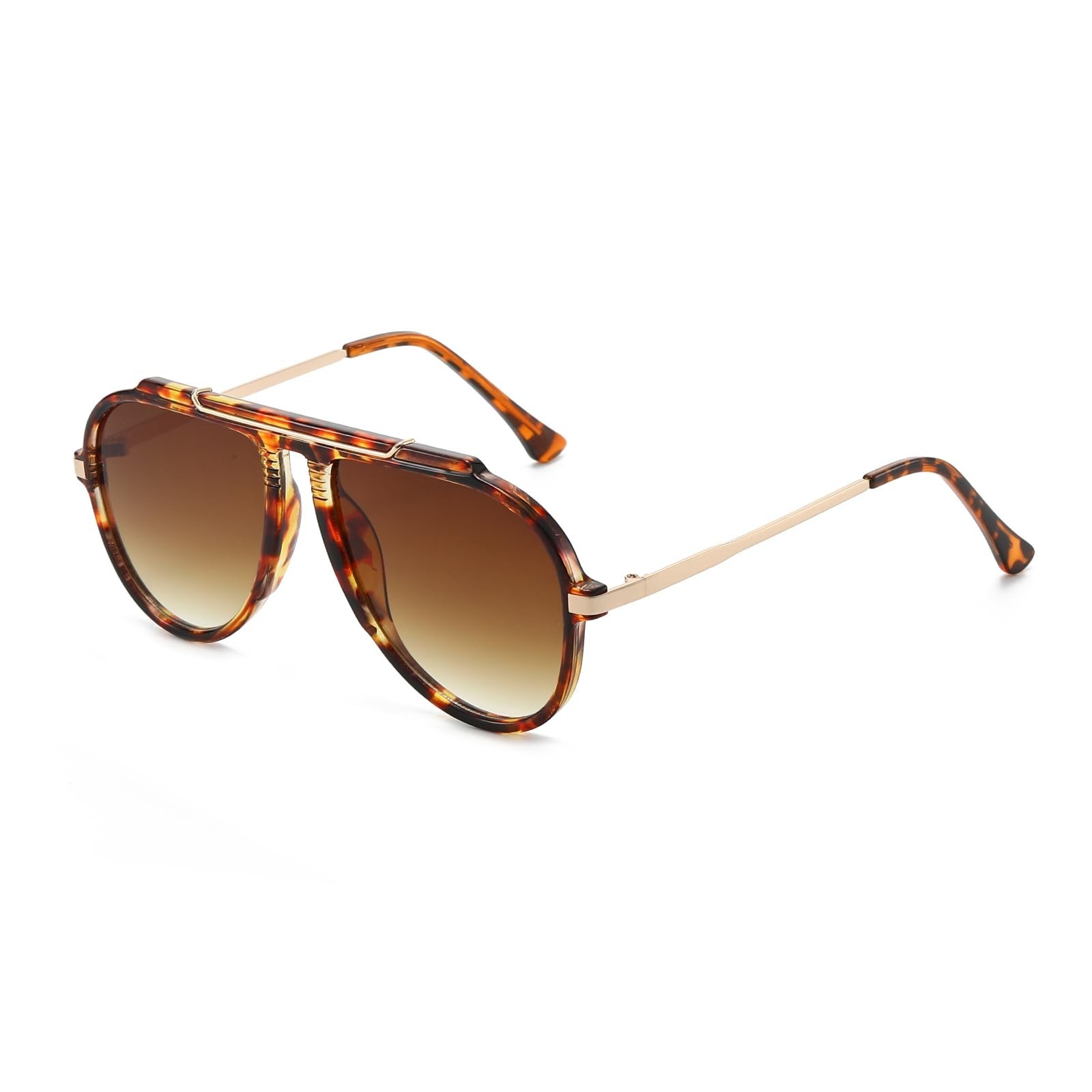Oversized Aviator Sunglasses for Women Men 2026 Retro Gold Metal Sun Glasses …