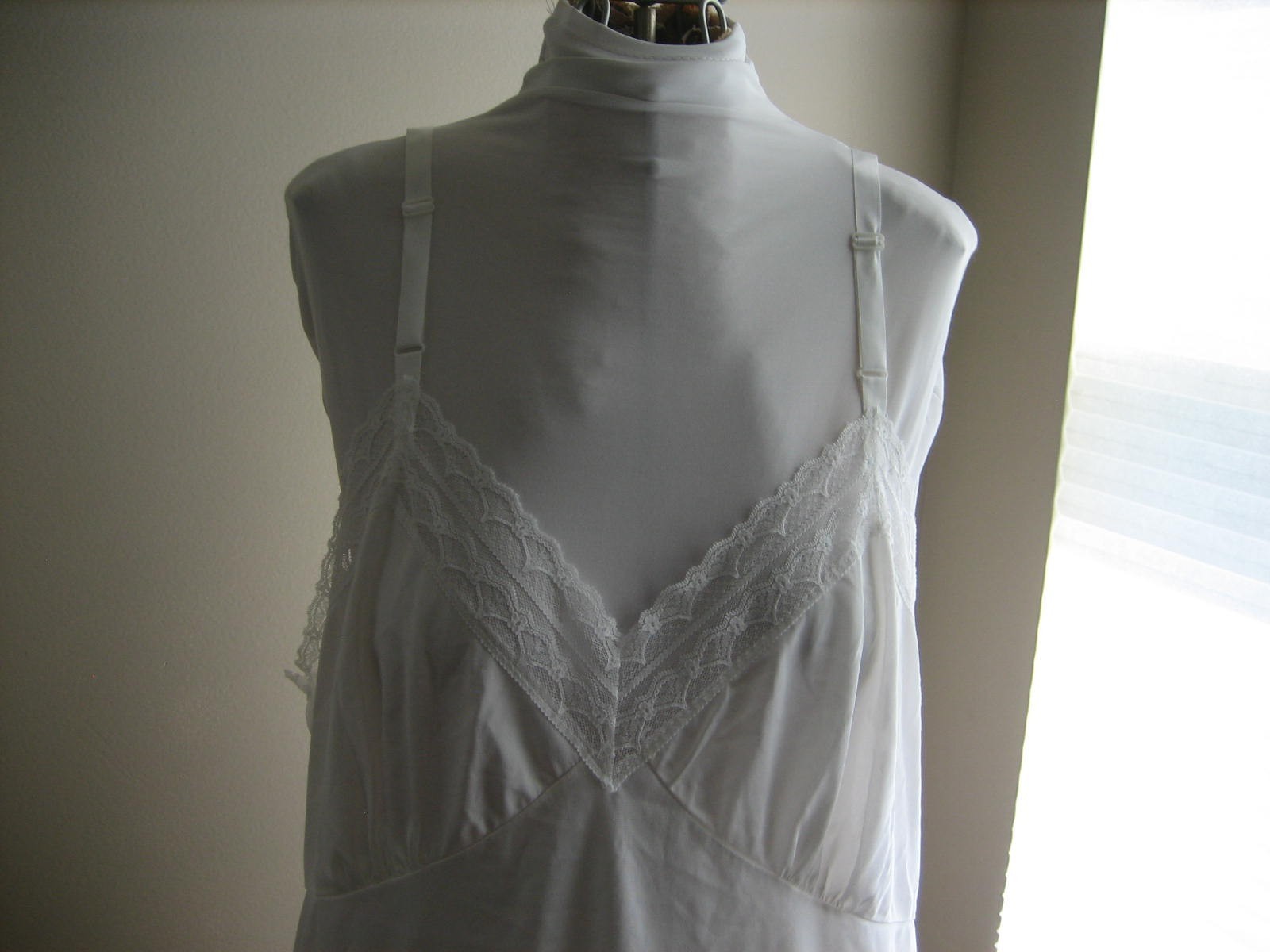 SLIPERFECTION Nylon Full Slip, Lace Trim, Cut To Length – Size 48 – USA