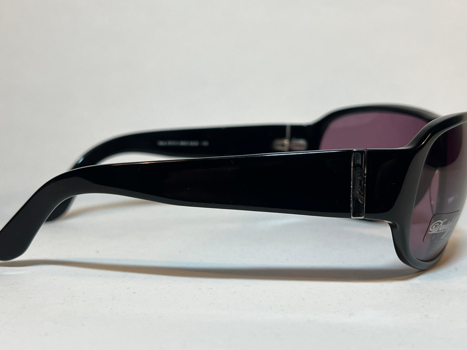 Davidoff FMG C28 Sunglasses Black Wrap Purple Lenses Mod 97013-8840 64□9 NOS