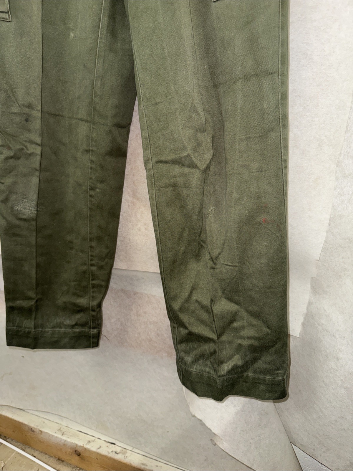 Dutch Military Field Pants Cargo Trousers Olive Green 31×31 Surplus 1981