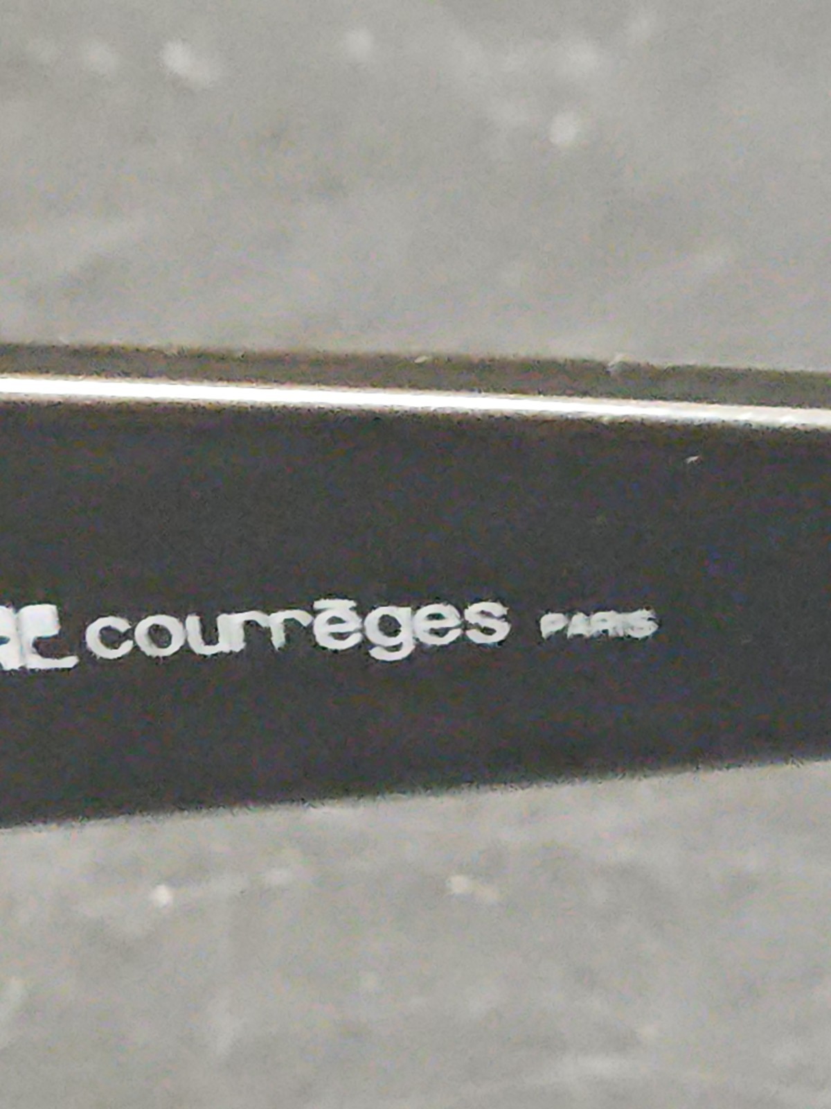 Vintage Courreges Paris Sunglasses Made in France Black