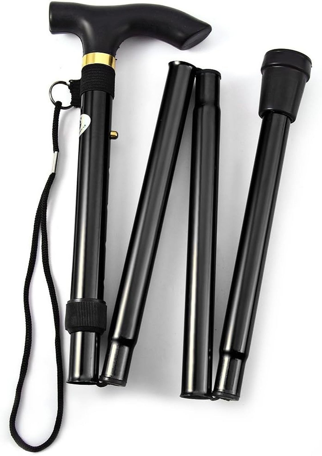 Lightweight Aluminum Folding Walking Cane Adjustable Travel Collapsible Hiking