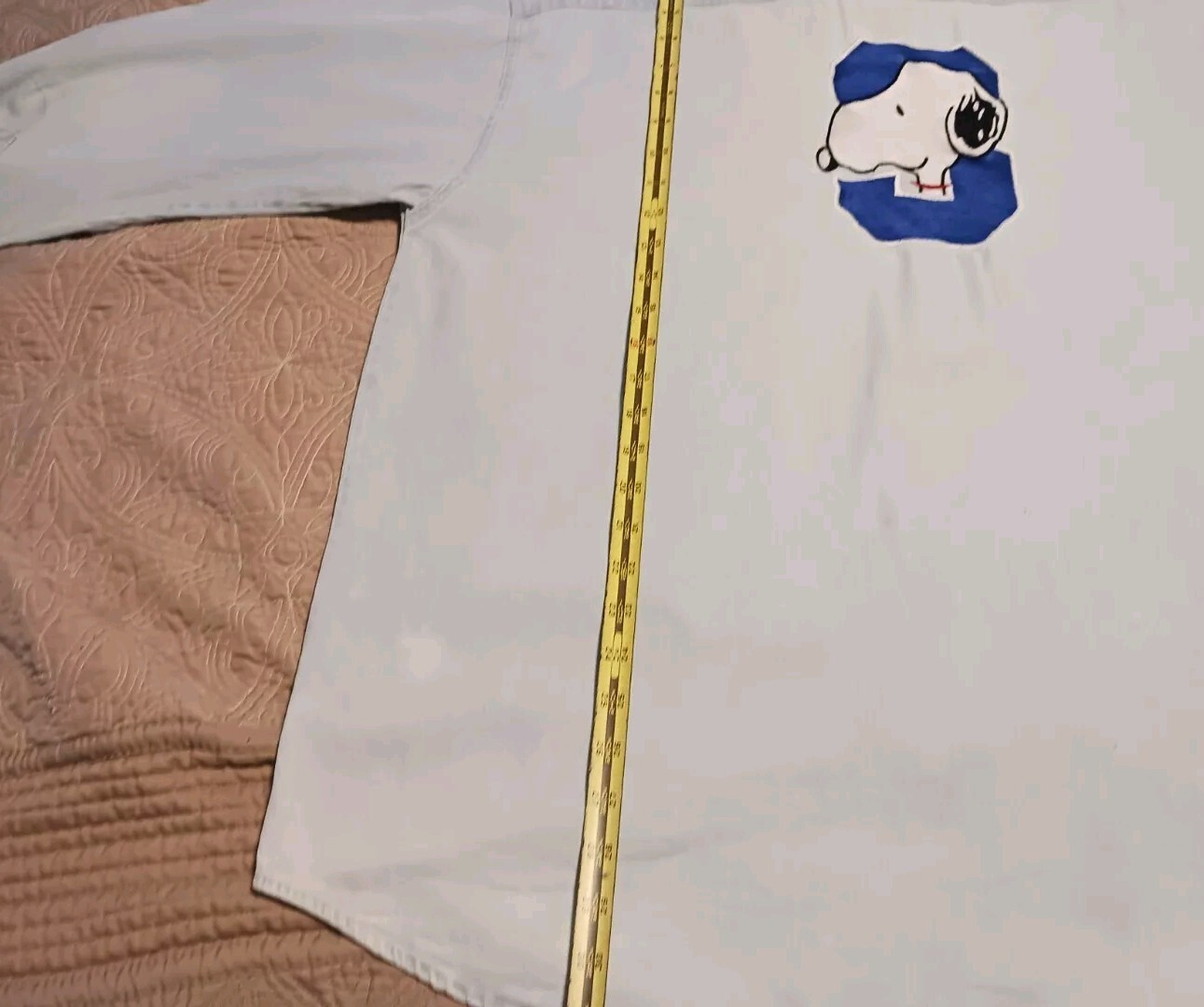 Vtg Blitzz Studios Peanuts Snoopy Button Down Shirt Embroidered XL SEE PHOTOS