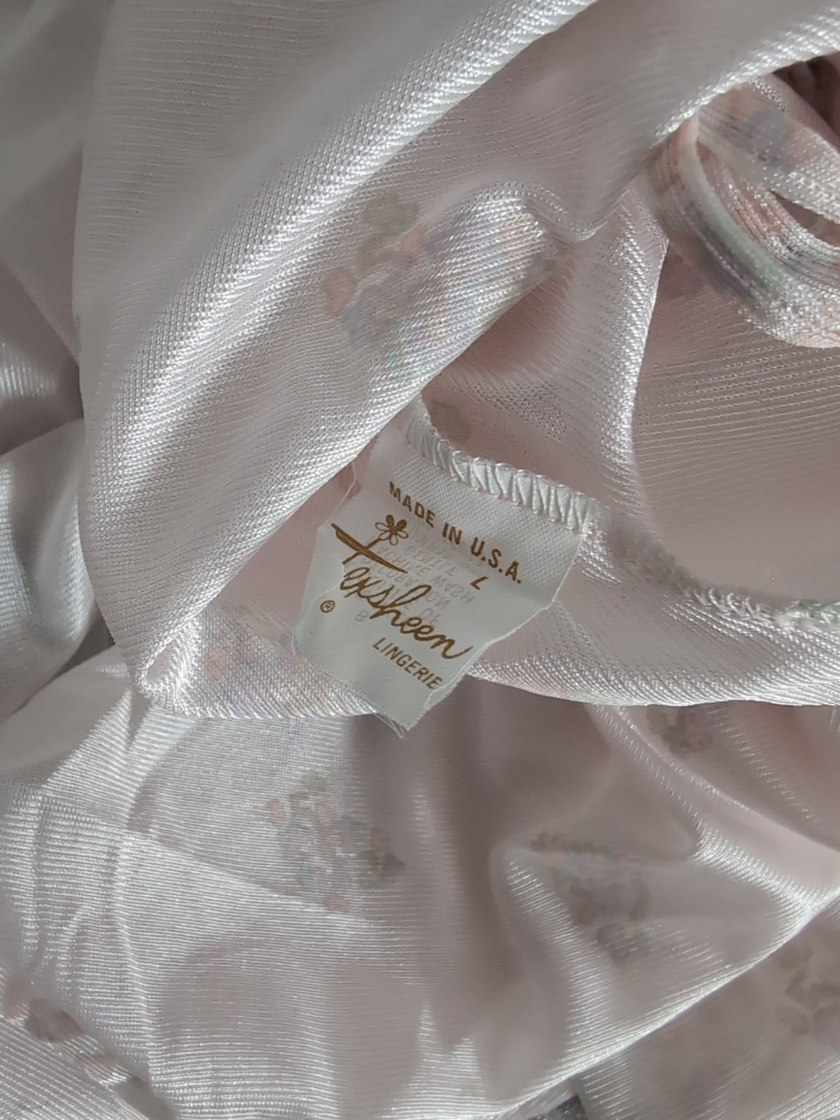 Texsheen Lingerie Robe Russell Newman Nylon Size Large New With Tags Vintage